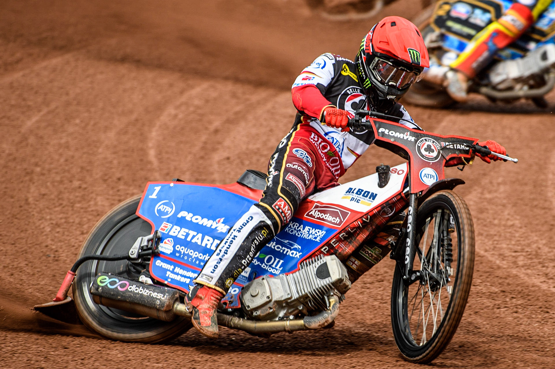 Dan Bewley  in action  for Belle Vue ATPI Aces  during the SGB Premiership match between Belle Vue Aces and Leicester Lions at the National Speedway Stadium, Manchester on Monday 1st May 2023. (Photo: Ian Charles | MI News)