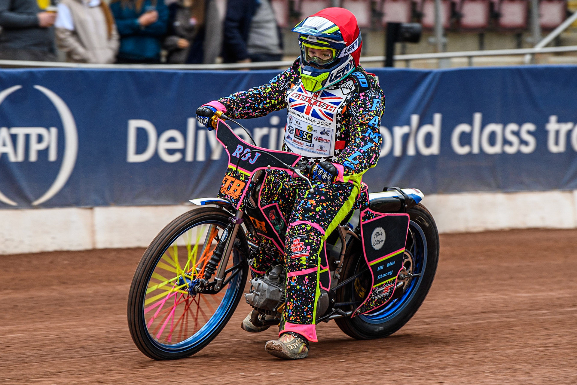 Tia May Brant in action  during the British Youth Championships at the National Speedway Stadium, Manchester on Friday 12th May 2023. (Photo: Ian Charles | MI News)