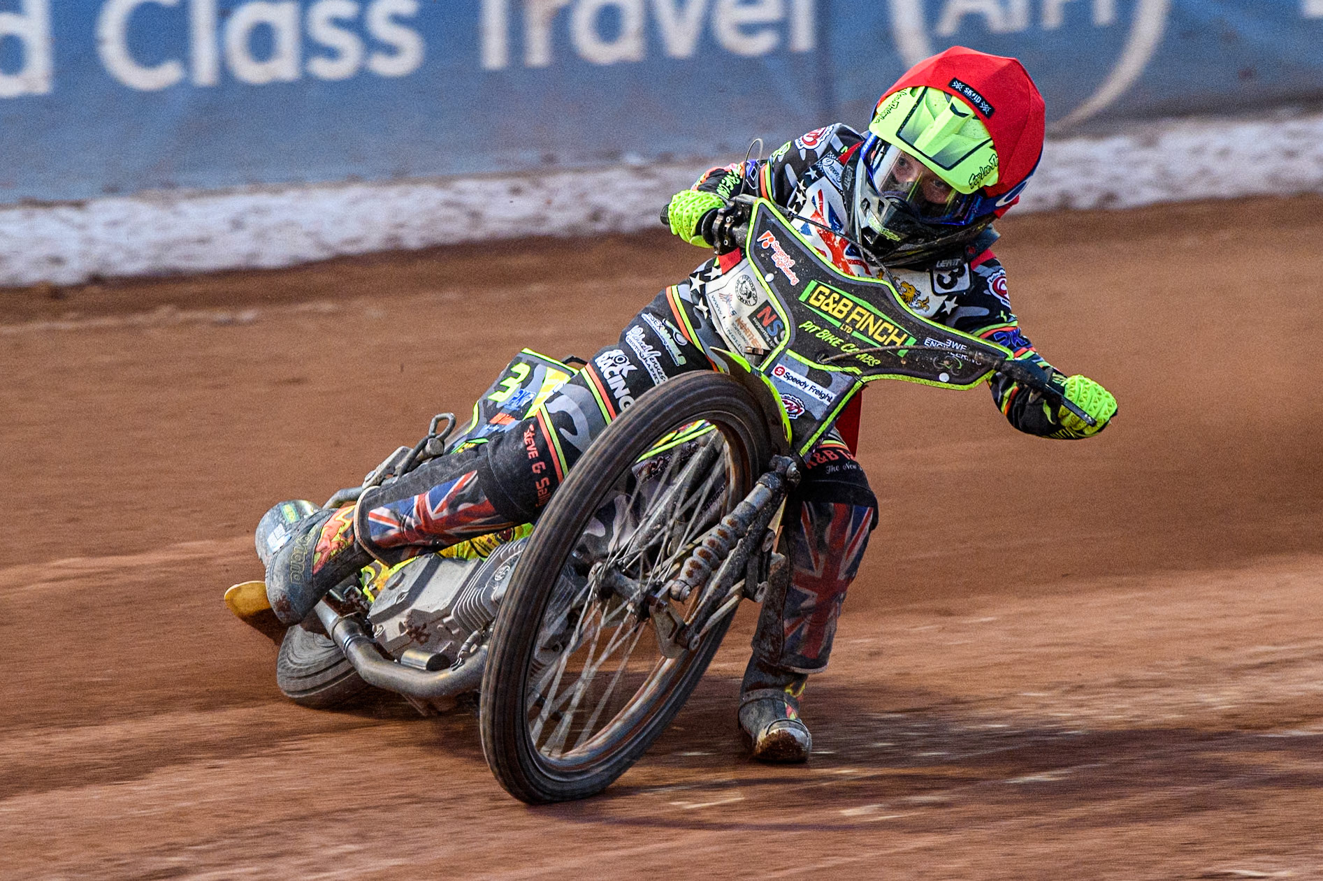 Archie Rolph (250cc) in action during the British Youth 250cc Championships at the National Speedway Stadium, Manchester on Friday 30th August 2024. (Photo: Ian Charles | MI News)