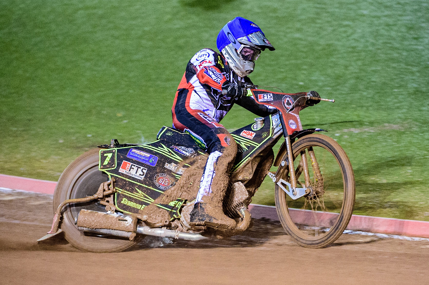 Jye Etheridge in action  for Belle Vue ATPI Aces  during the SGB Premiership Grand Final 1st leg between Belle Vue Aces and Sheffield Tigers at the National Speedway Stadium, Manchester on Monday 10th October 2022. (Credit: Ian Charles | MI News)