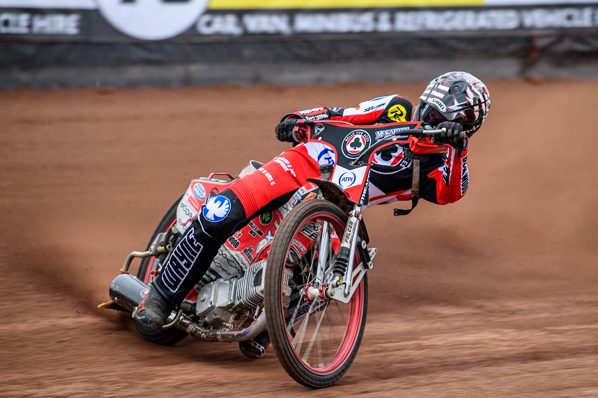 Belle Vue Aces' rider Connor Bailey in action during the Belle Vue Aces Media Day at the National Speedway Stadium, Manchester on Monday 11th March 2024. (Photo: Ian Charles | MI News)