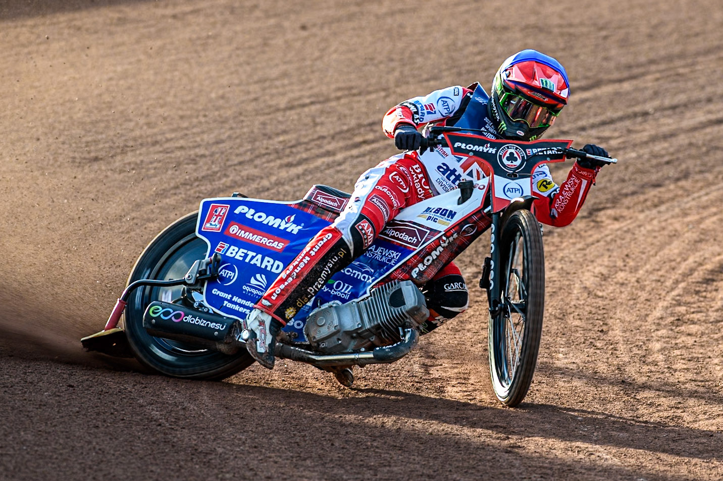 Dan Bewley in action during the Attis Insurance Sports Division British Speedway Championship Final at the National Speedway Stadium, Manchester on Saturday 8th June 2024. (Photo: Ian Charles | MI News)