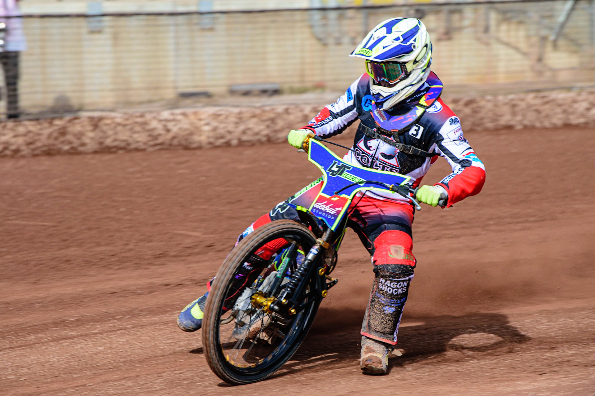 MANCHESTER, UK. MAR 14TH Nathan Ablitt in action  during the Belle Vue Speedway Media Day at the National Speedway Stadium, Manchester on Monday 14th March 2022. (Credit: Ian Charles | MI News)