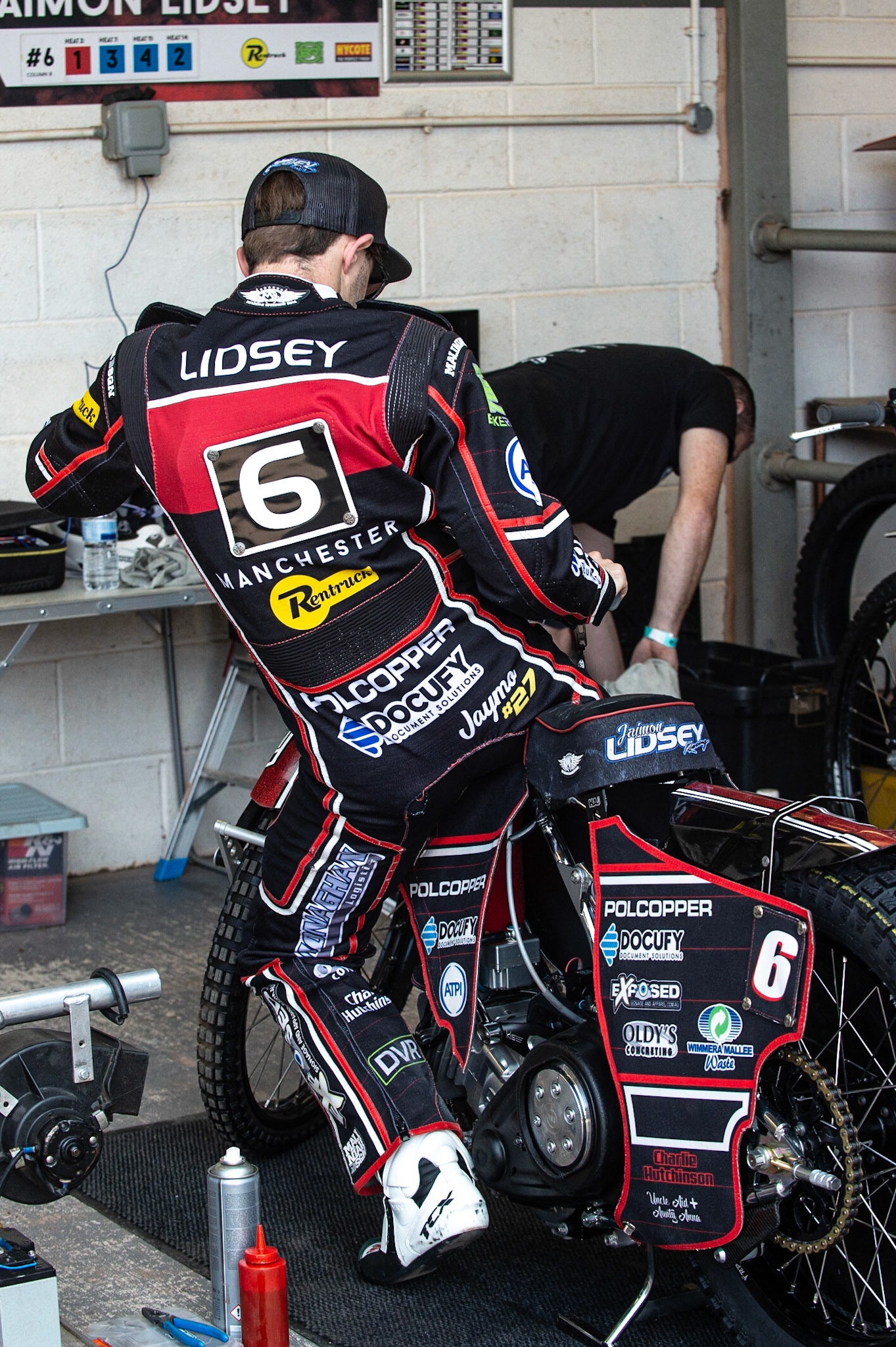 Photo: Ian Charles

Jaimon Lidsey 

Belle Vue Aces v Kings Lynn Stars, British Speedway Premiership, Belle Vue National Speedway Stadium, Manchester, Monday 26  August  2019