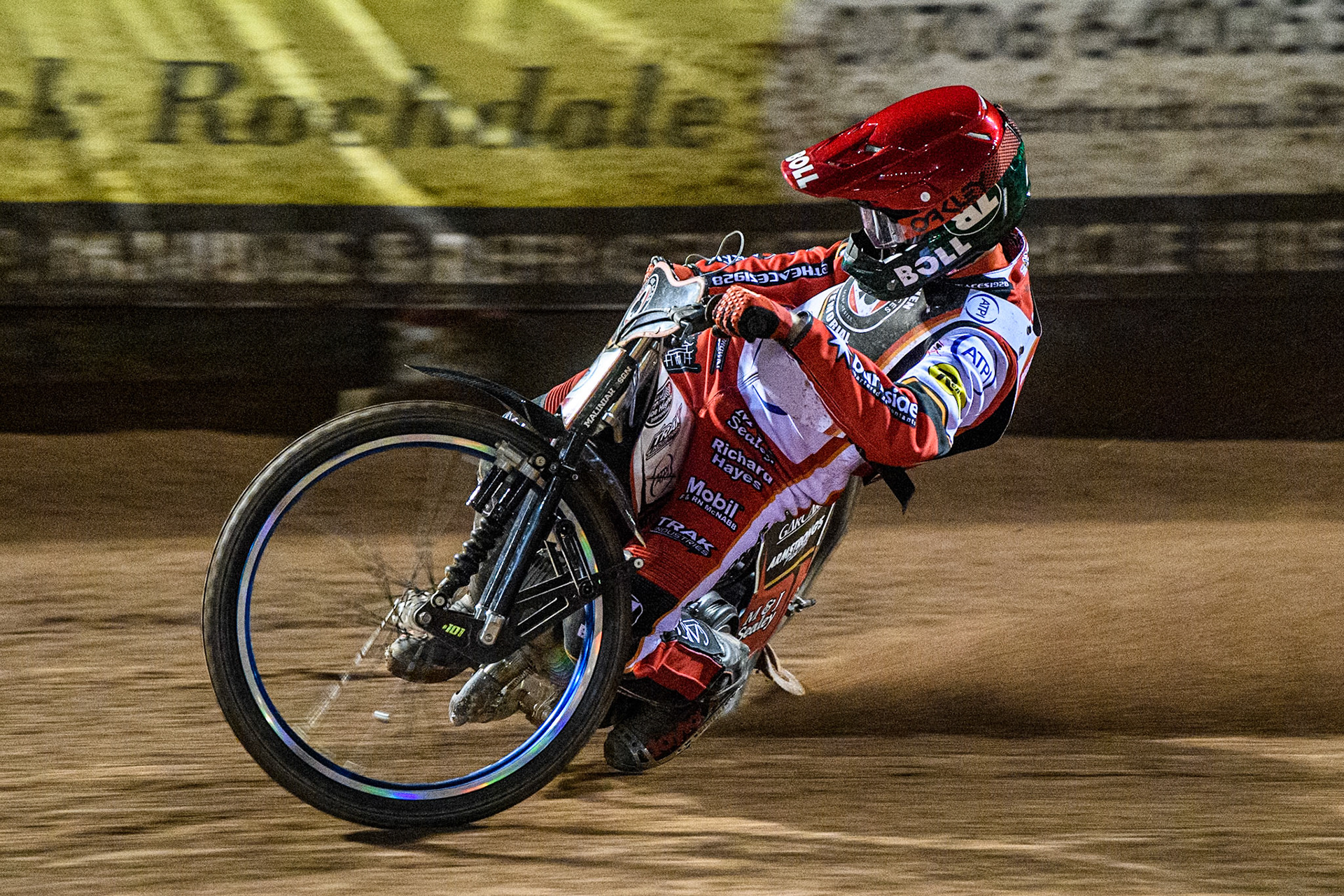 Brady Kurtz in action during the Peter Craven Memorial Trophy at the National Speedway Stadium, Manchester on Monday 17th March 2025. (Photo: Ian Charles | MI News)