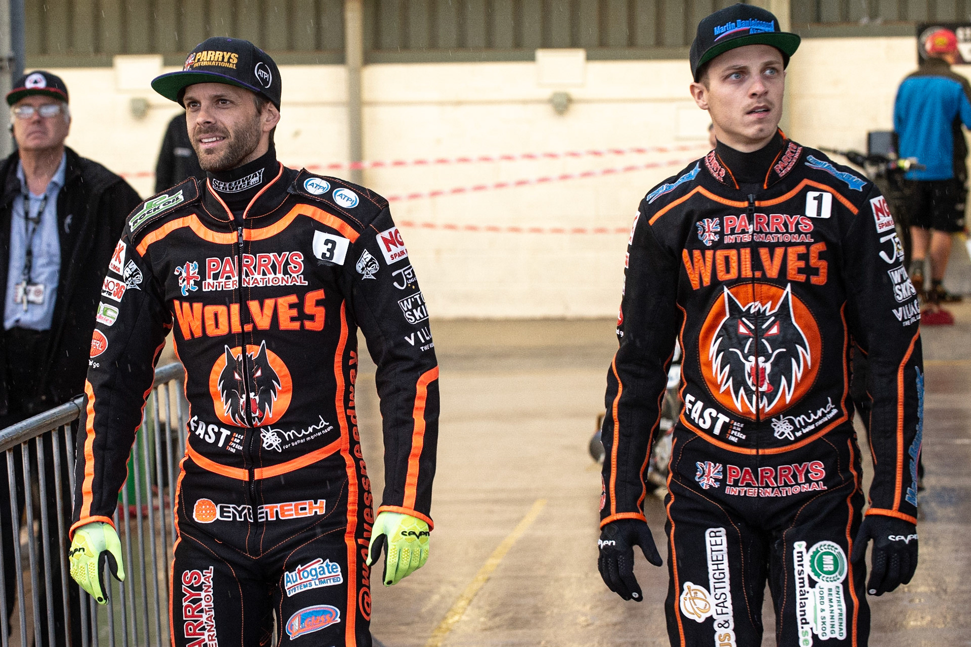 Photo by Ian Charles:

Rory Schlein  (left) and Jacob Thorssell 

Belle Vue Aces v Wolverhampton Wolves, SGB Premiership, National Speedway Stadium, Manchester, Monday, 19, August, 2019
