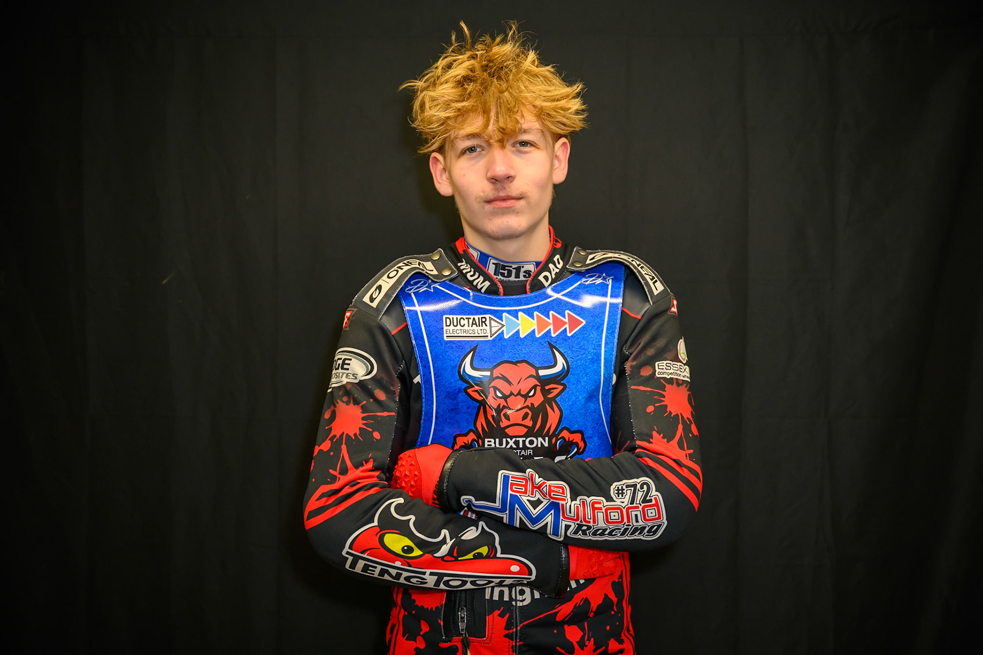 Dylan Huthwaite during Buxton Bulls Press and Practice at Hi-Edge Speedway, Buxton on Monday 30th March 2026. (Photo: Ian Charles | MI News)