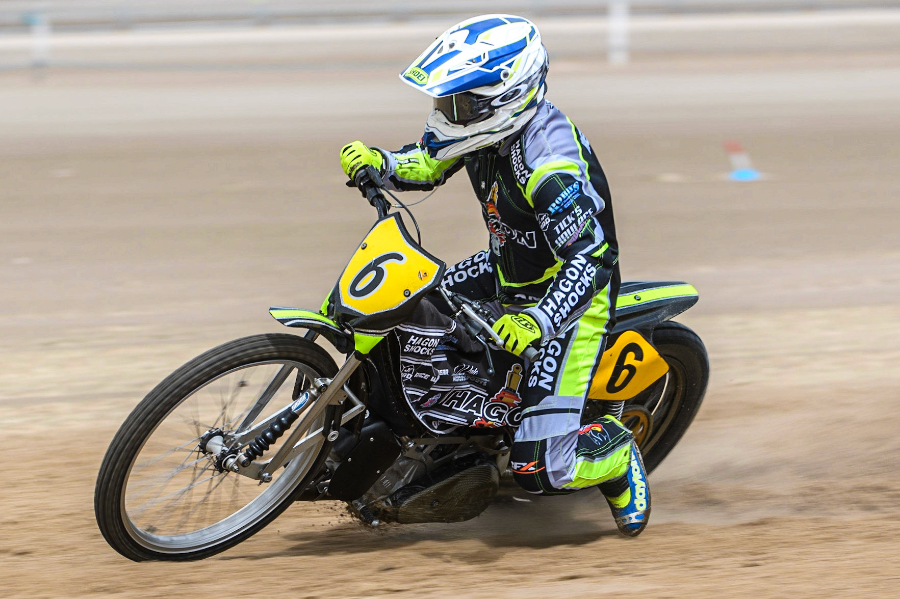 Edward Kennett (6) in practice during the Fylde ACU British Sand Racing Masters Championship at  St Annes on Sea, Lancashire on Sunday 30th July 2023. (Photo: Ian Charles | MI News)