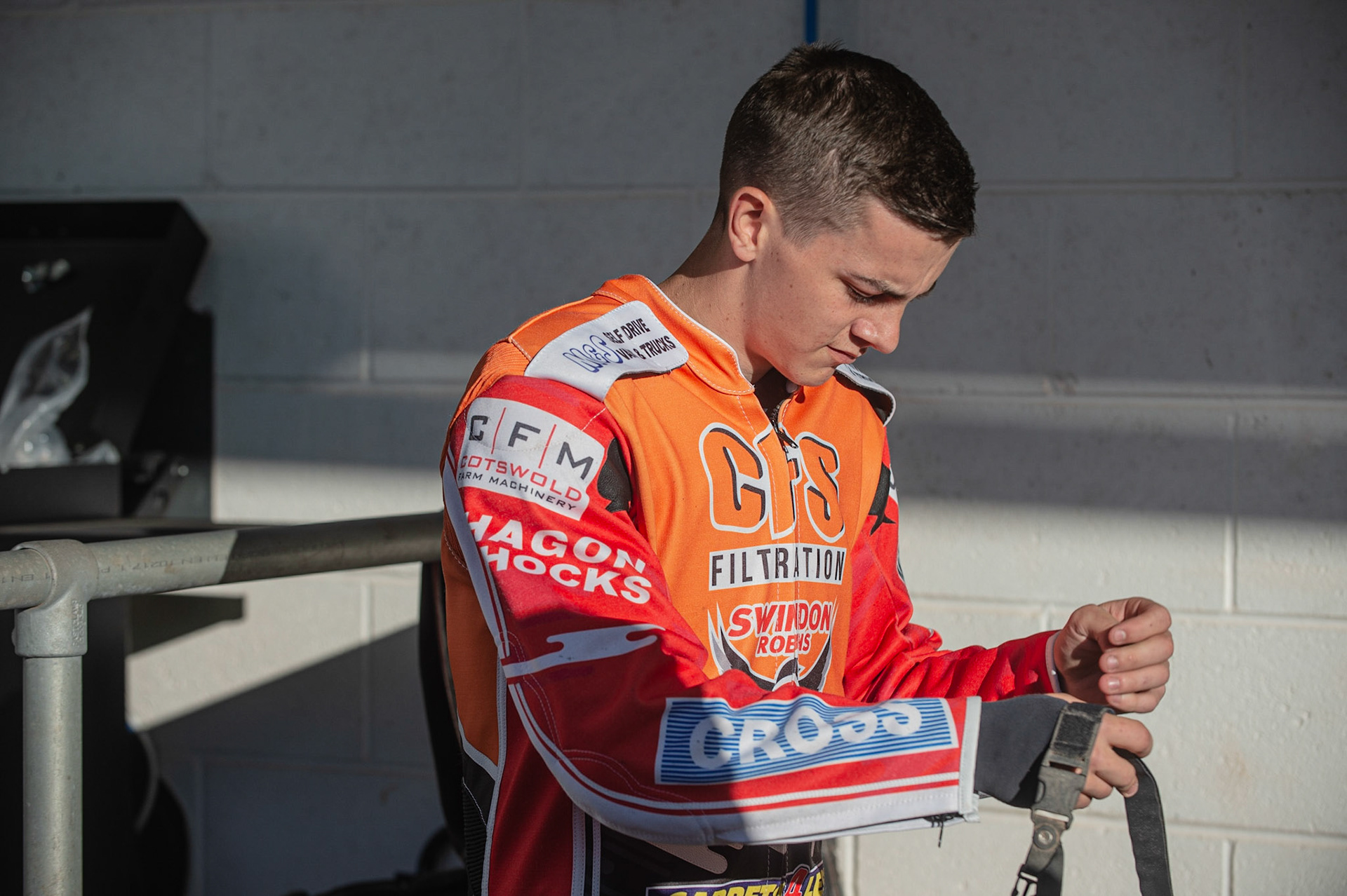 Photo: Ian Charles

Zach Wajtknecht 

Belle Vue Aces v Swindon Robins, British Speedway Premiership, Belle Vue National Speedway Stadium, Manchester, Monday 20  May  2019