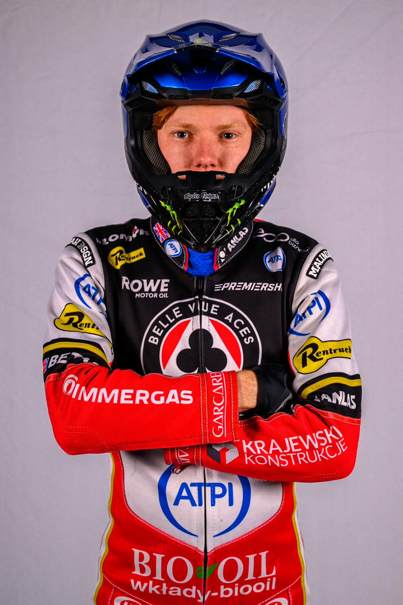 Dan Bewley of Belle Vue Aces during the Belle Vue Aces Media Day at the National Speedway Stadium, Manchester on Wednesday 11th March 2026. (Photo: Ian Charles | MI News)