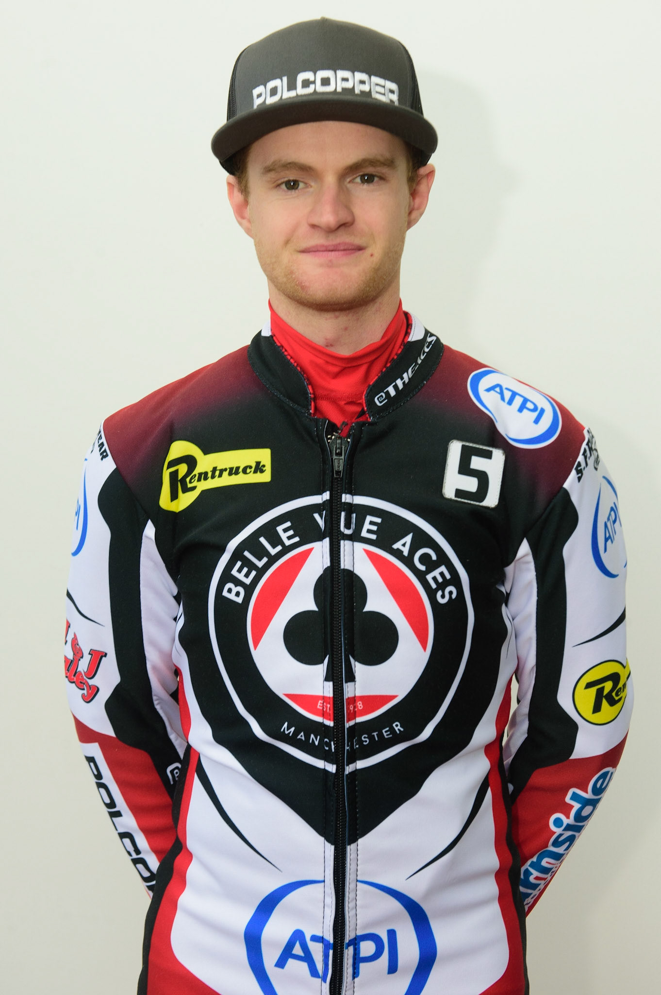 MANCHESTER, UK. APRIL 12TH: Brady Kurtz, Captain of the Belle Vue Aces at the Discovery Networks Eurosport Speedway Season Launch at the National Speedway Stadium, Manchester on Tuesday 12th April 2022 (Credit: Ian Charles | MI News)