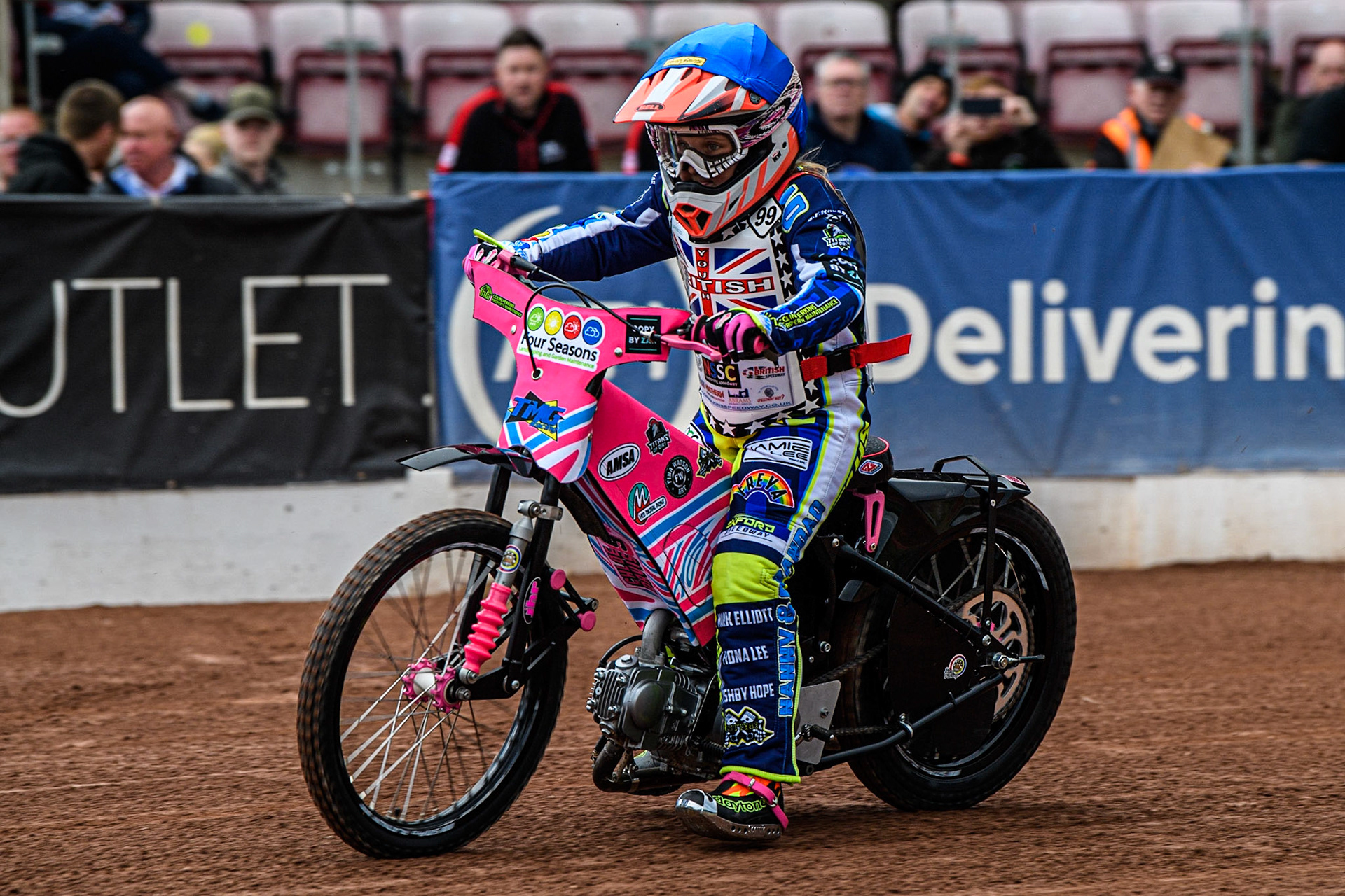 Chloe Davis  in action  during the British Youth Championships at the National Speedway Stadium, Manchester on Friday 12th May 2023. (Photo: Ian Charles | MI News)