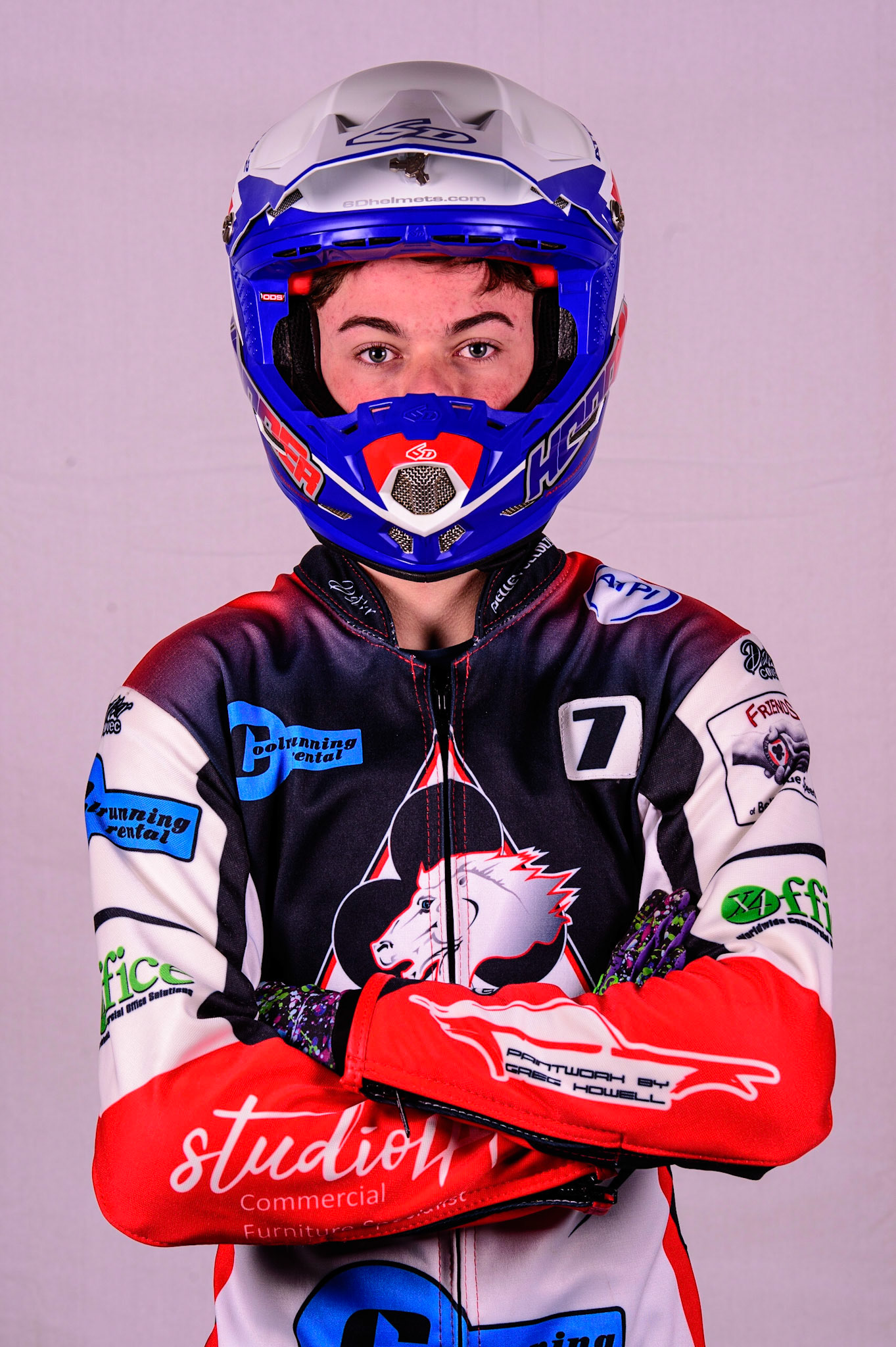 MANCHESTER, UK. MAR 14TH Freddie Hodder - Belle Vue 'Cool Running' Colts during the Belle Vue Speedway Media Day at the National Speedway Stadium, Manchester on Monday 14th March 2022. (Credit: Ian Charles | MI News)