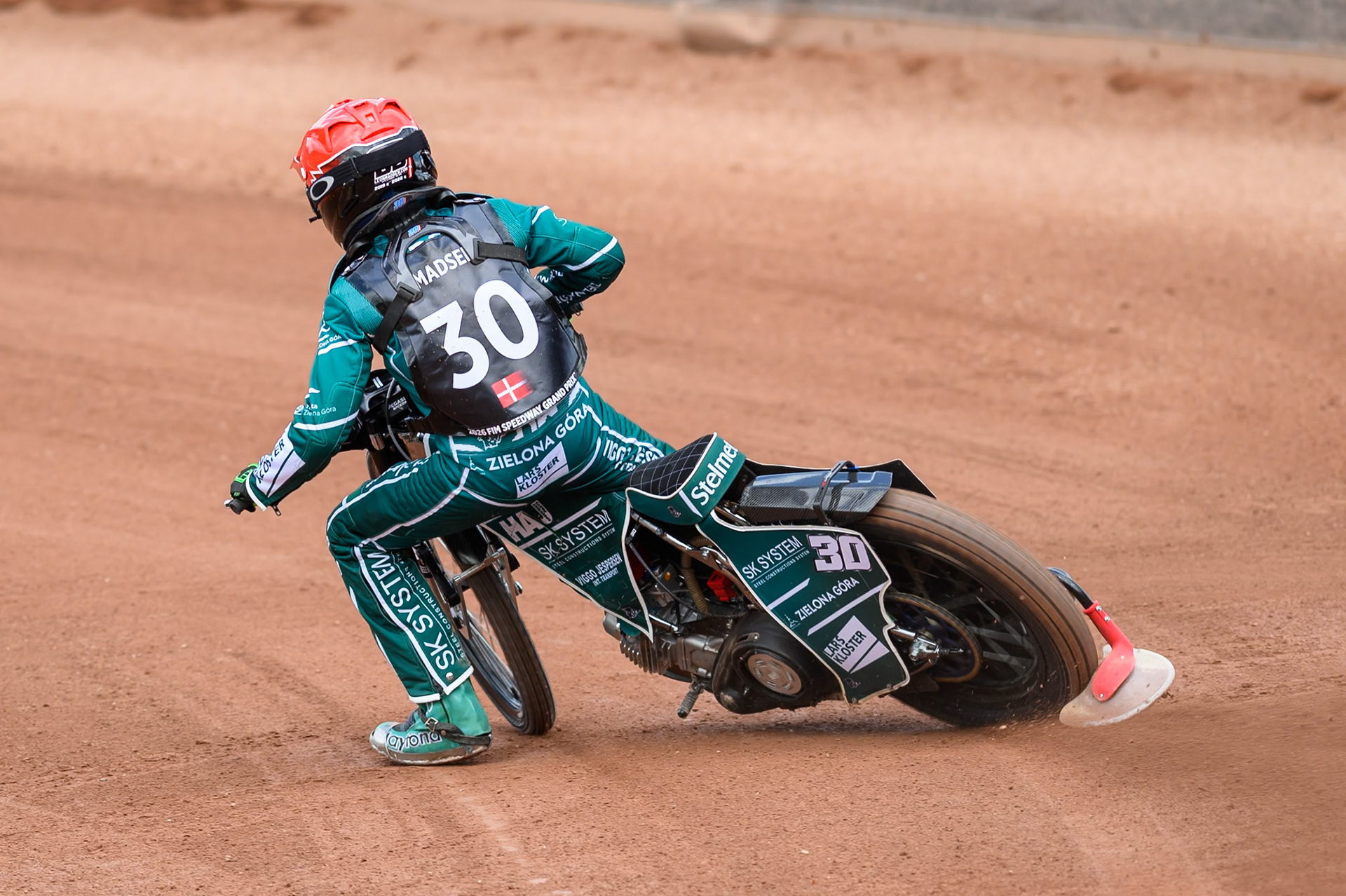 Leon Madsen (30) of Denmark during practice for the ATPI  FIM Speedway GP of Manchester at the National Speedway Stadium, Manchester on Friday 5th June 2026. (Photo: Ian Charles | MI News)