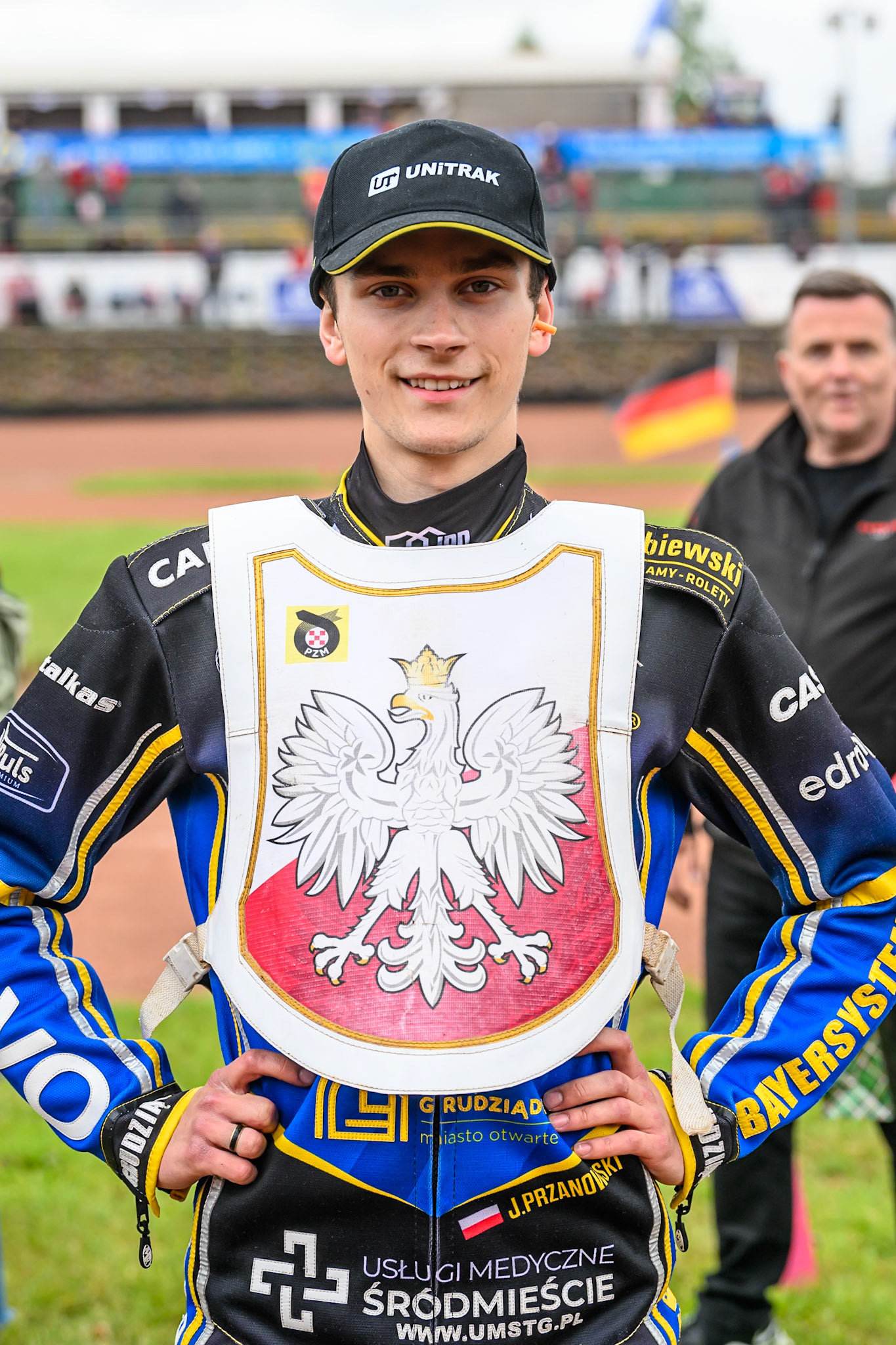 Jan Przanowski of Poland during the FIM SGP2 Qualifying Round at the Peugeot Ashfield Stadium in Glasgow on Saturday 24th May 2025. (Photo: Ian Charles | MI News)