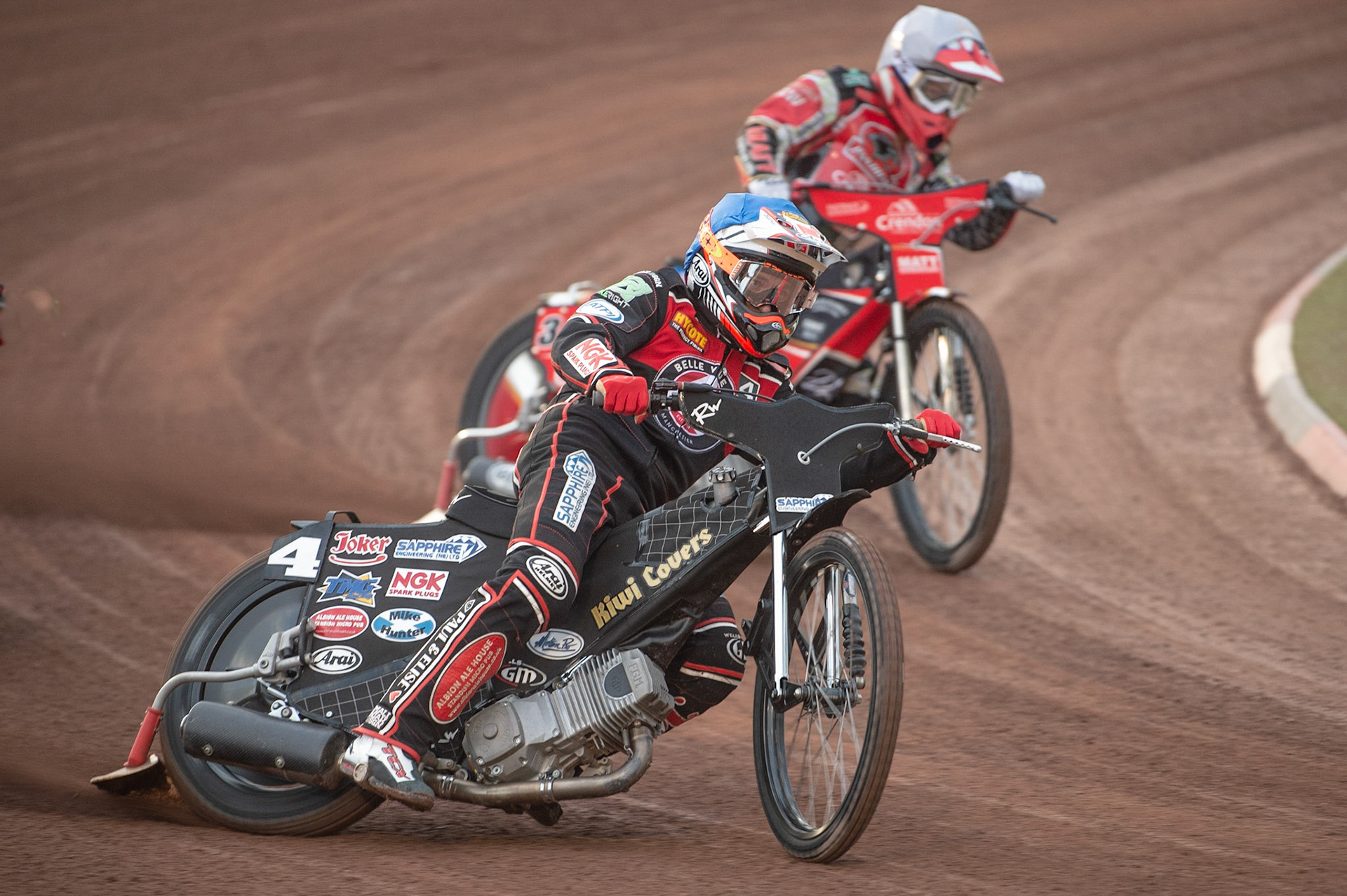 Photo by Ian Charles:

Belle Vue  Aces  Ricky Wells  leads Bradley Wilson-Dean 


Belle Vue Aces v Peterborough Panthers, British Speedway Premiership, National Speedway Stadium, Manchester, Monday, 29, April, 2019