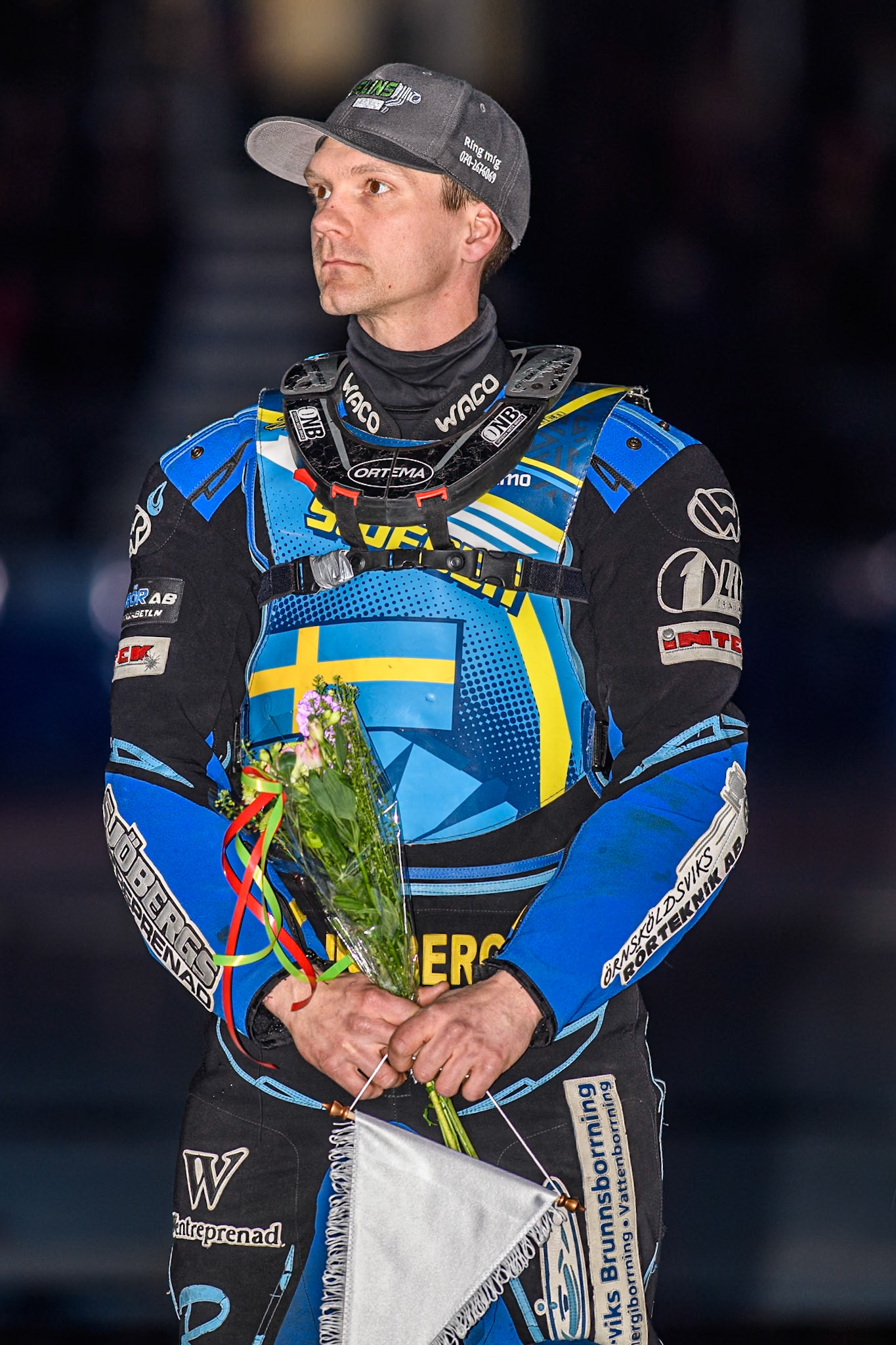 Niclas Svensson (192) of Sweden during the FIM Ice Speedway Gladiators World Championship, Final 3 at the Ice Stadium, Thialf, Heerenveen on Saturday 5th April 2025. (Photo: Ian Charles | MI News)