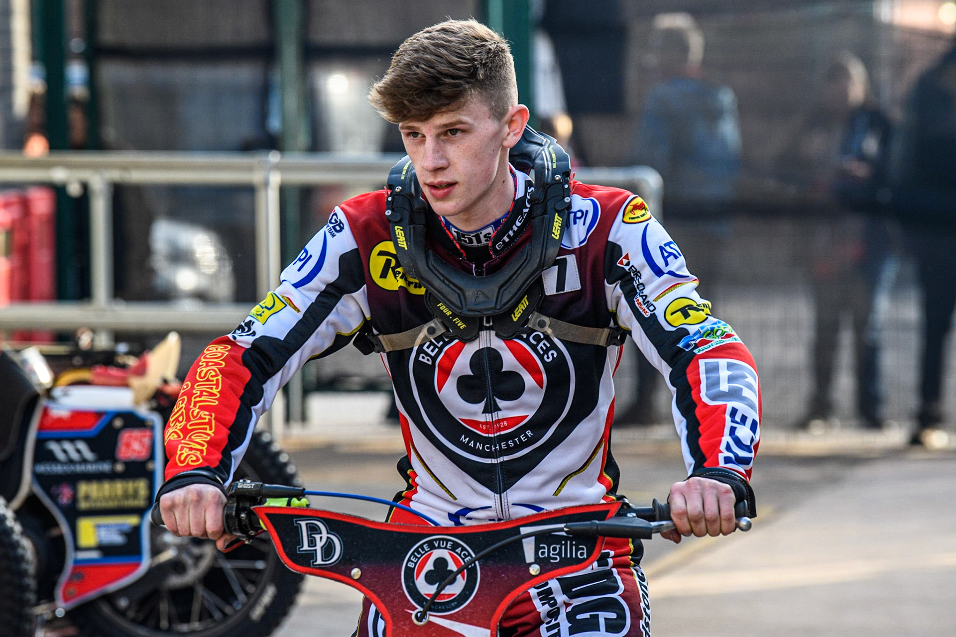 Jake Mulford - Belle Vue ATPI Aces during the Sports Insure Premiership Knock Out Cup Quarter Final 2nd Leg between Belle Vue Aces and Wolverhampton Wolves at the National Speedway Stadium, Manchester on Thursday 18th May 2023. (Photo: Ian Charles | MI News)