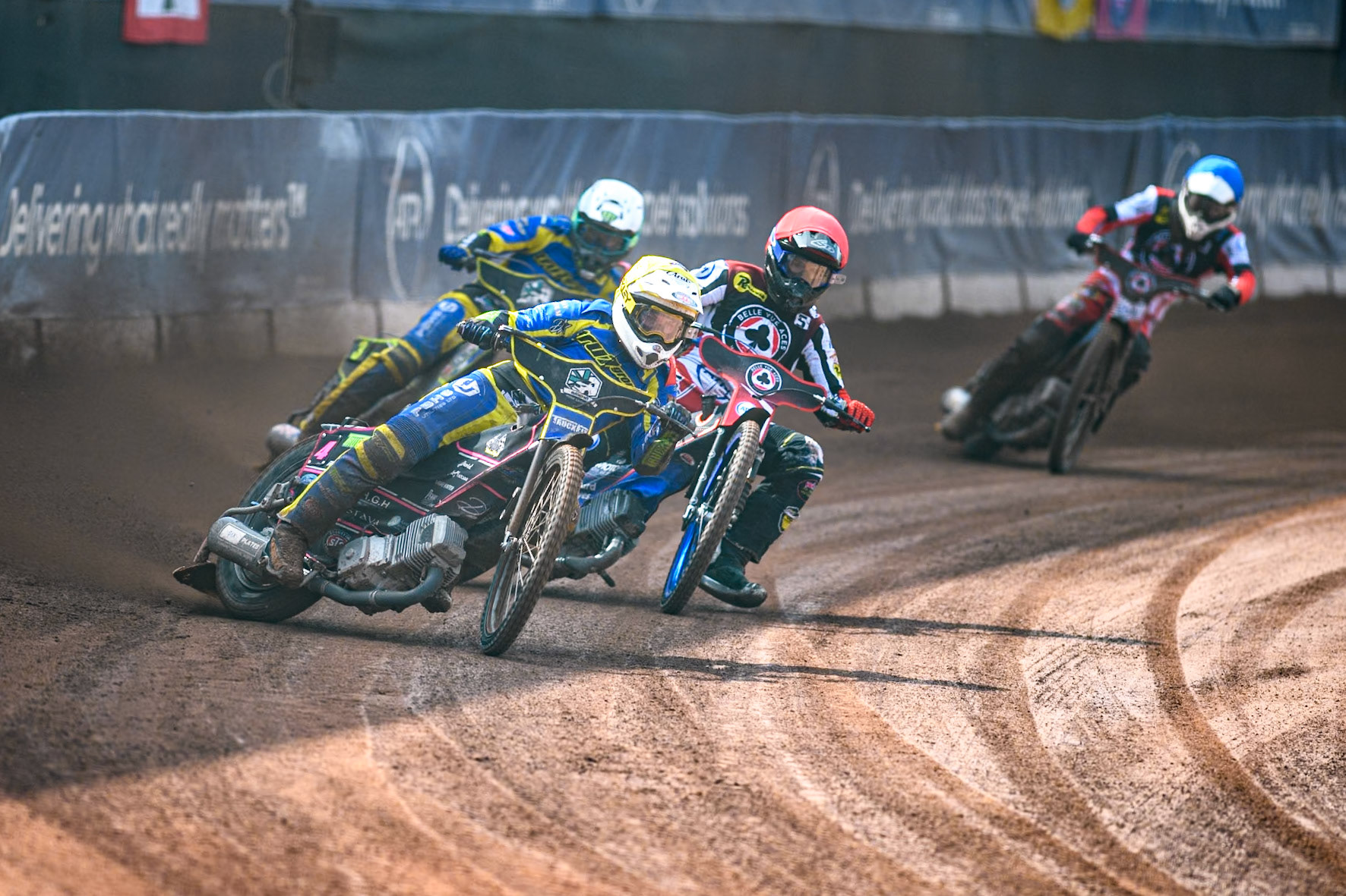 during the Rowe Motor Oil Premiership match between Belle Vue Aces and Sheffield Tigers at the National Speedway Stadium, Manchester on Monday 26th August 2024. (Photo: Ian Charles | MI News)