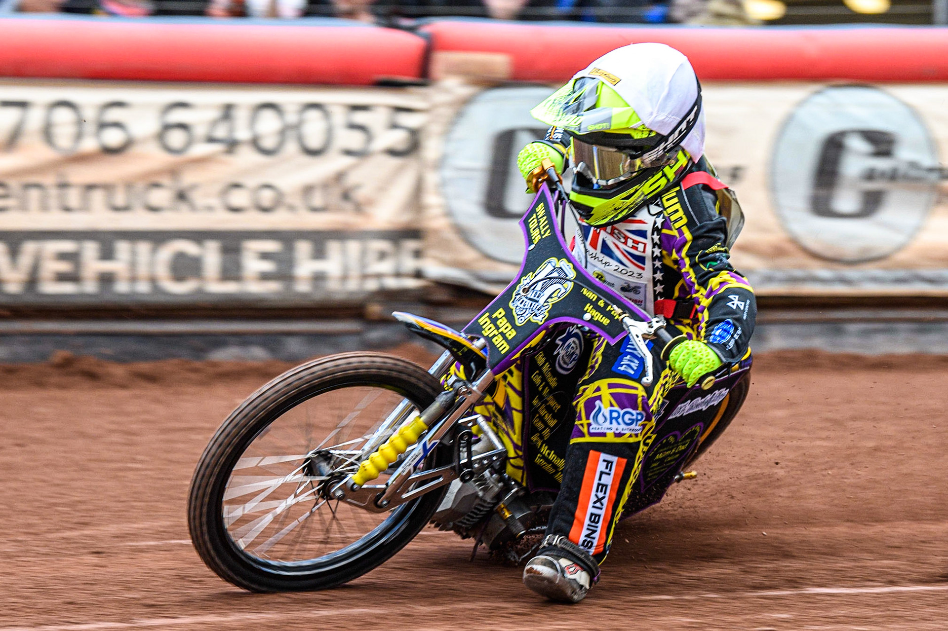 Lewis Hague in action  during the British Youth Championships at the National Speedway Stadium, Manchester on Friday 12th May 2023. (Photo: Ian Charles | MI News)