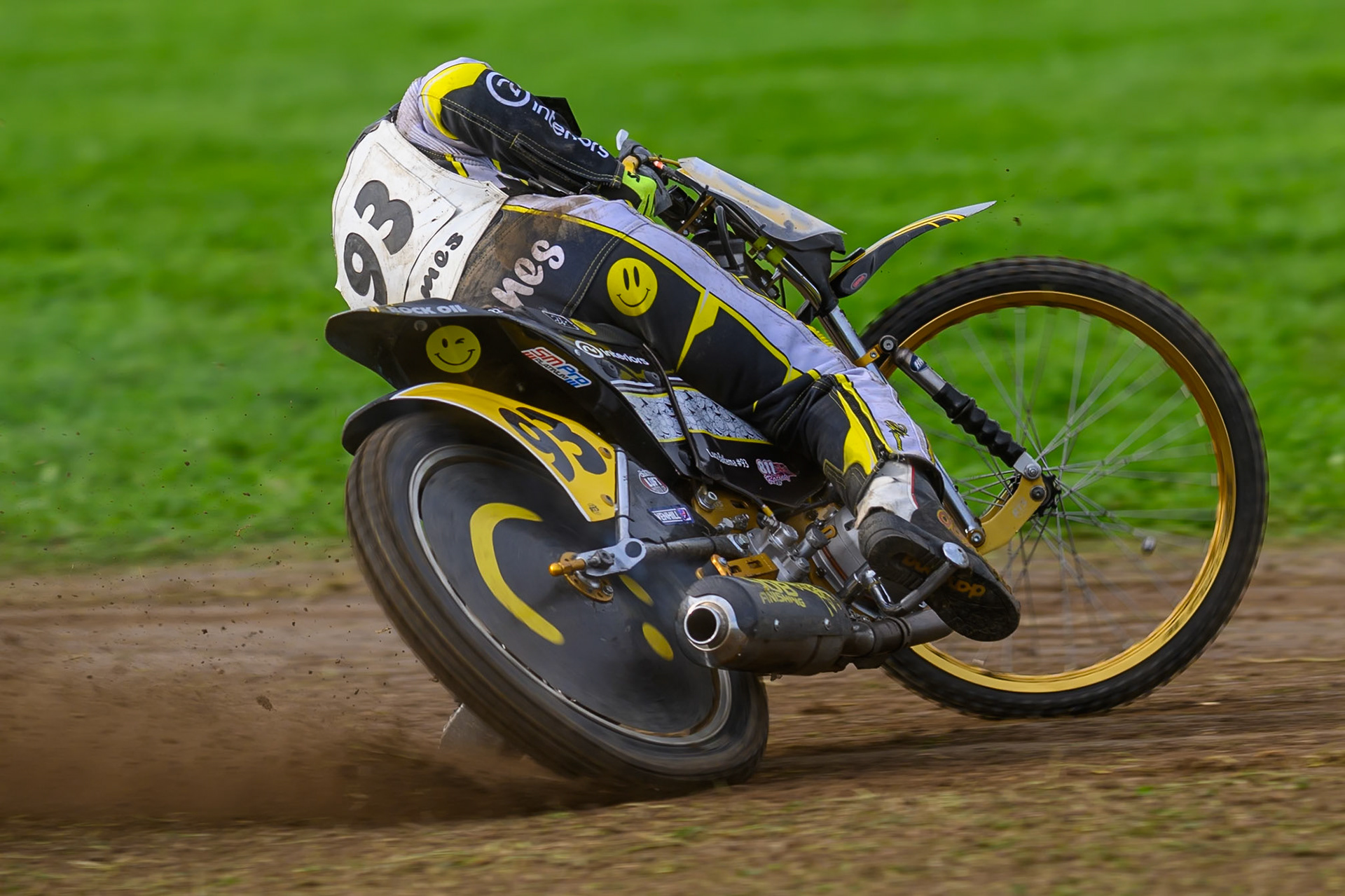 British Masters (Solos): James Shanes (93) during the British Masters Grasstrack Championship at Lower Marsh Farm, Much Hoole, Preston in Lancashire, England on Sunday 13th September 2026. (Photo: Ian Charles | MI News)