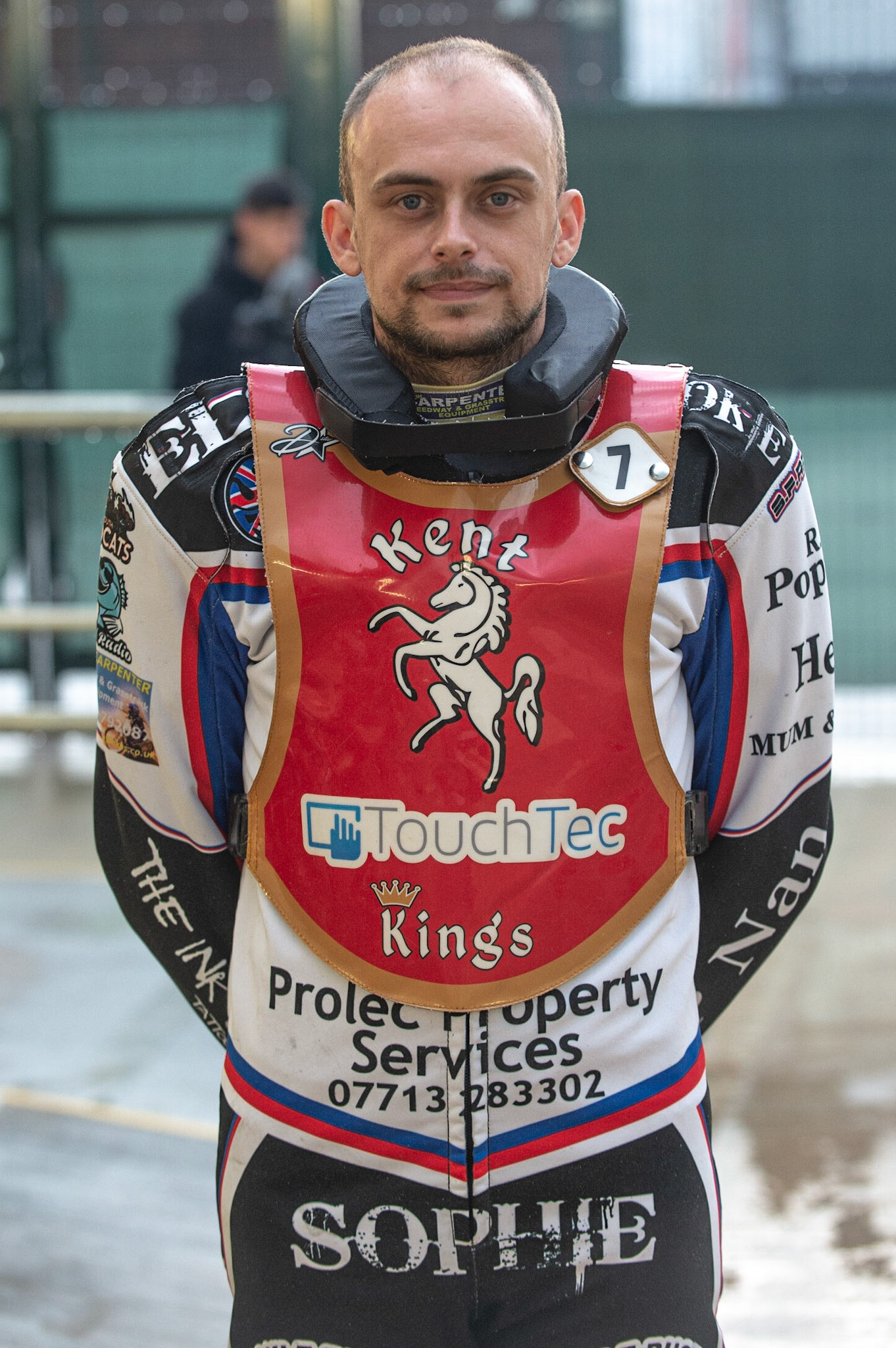 Photo: Ian Charles

Luke Barnes guesting for Kent Kings 

Belle Vue Colts v Kent Kings, SGB National League, Belle Vue National Speedway Stadium, Manchester, Thursday 1  August  2019