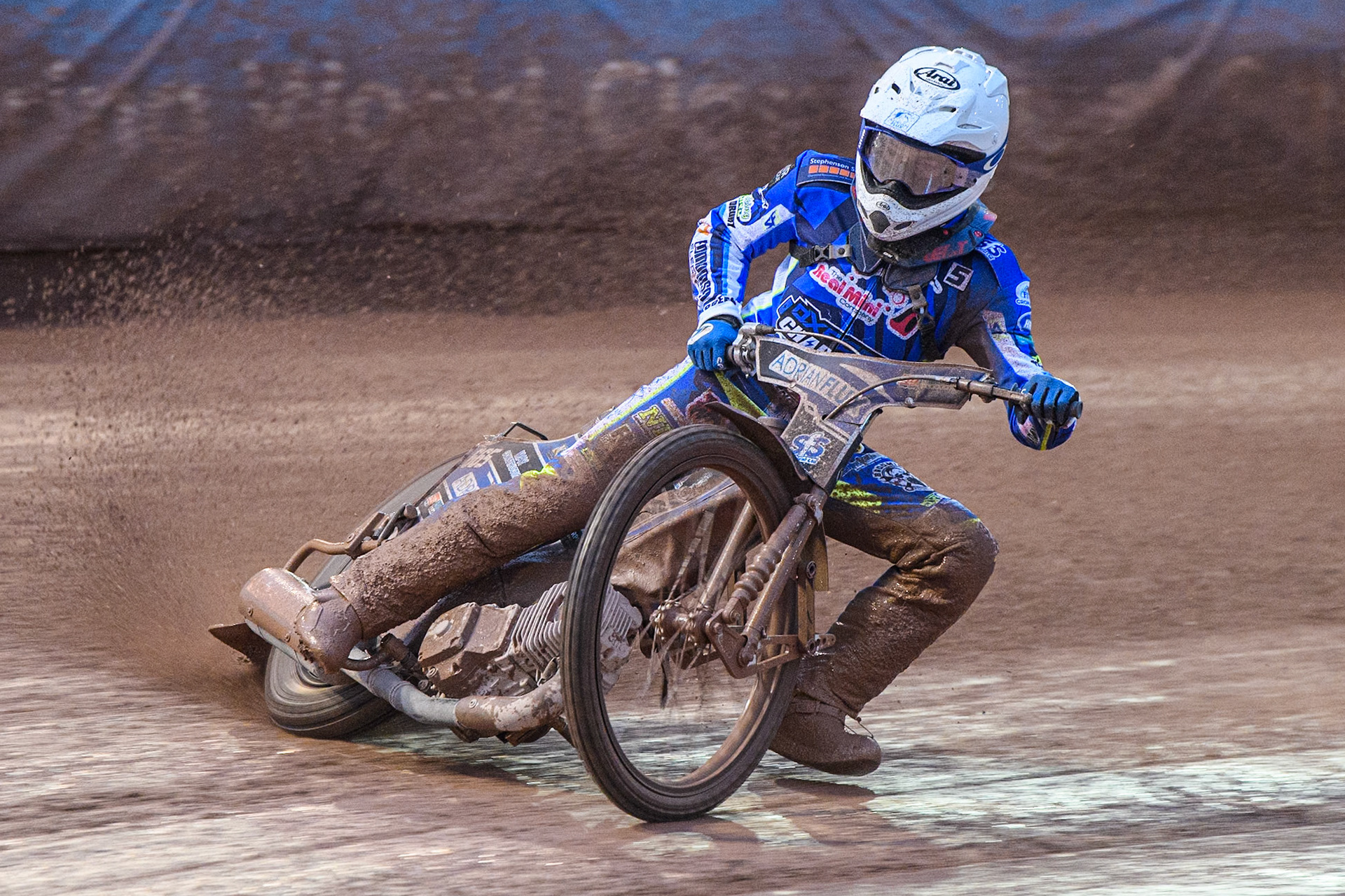 Oxford Chargers' Jody Scott  in action during the WSRA National Development League match between Belle Vue Colts and Oxford Chargers at the National Speedway Stadium, Manchester on Friday 2nd August 2024. (Photo: Ian Charles | MI News)