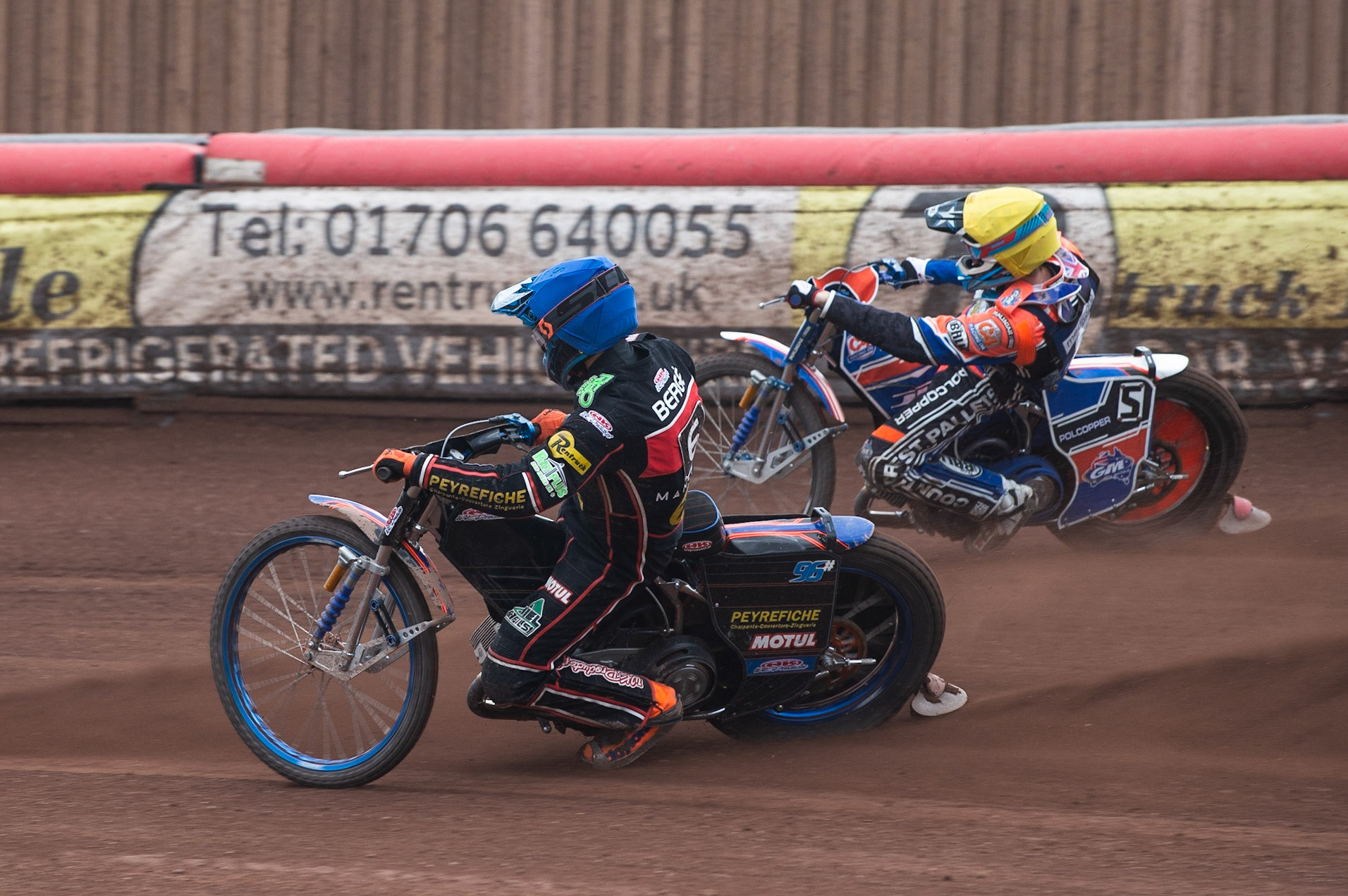 Photo by Ian Charles

Dimitri Bergé  (Blue) inside Brady Kurtz  (Yellow)


Belle Vue Aces v Poole Pirates, British Speedway Premiership, Belle Vue National Speedway Stadium, Manchester, Monday 6  May  2019