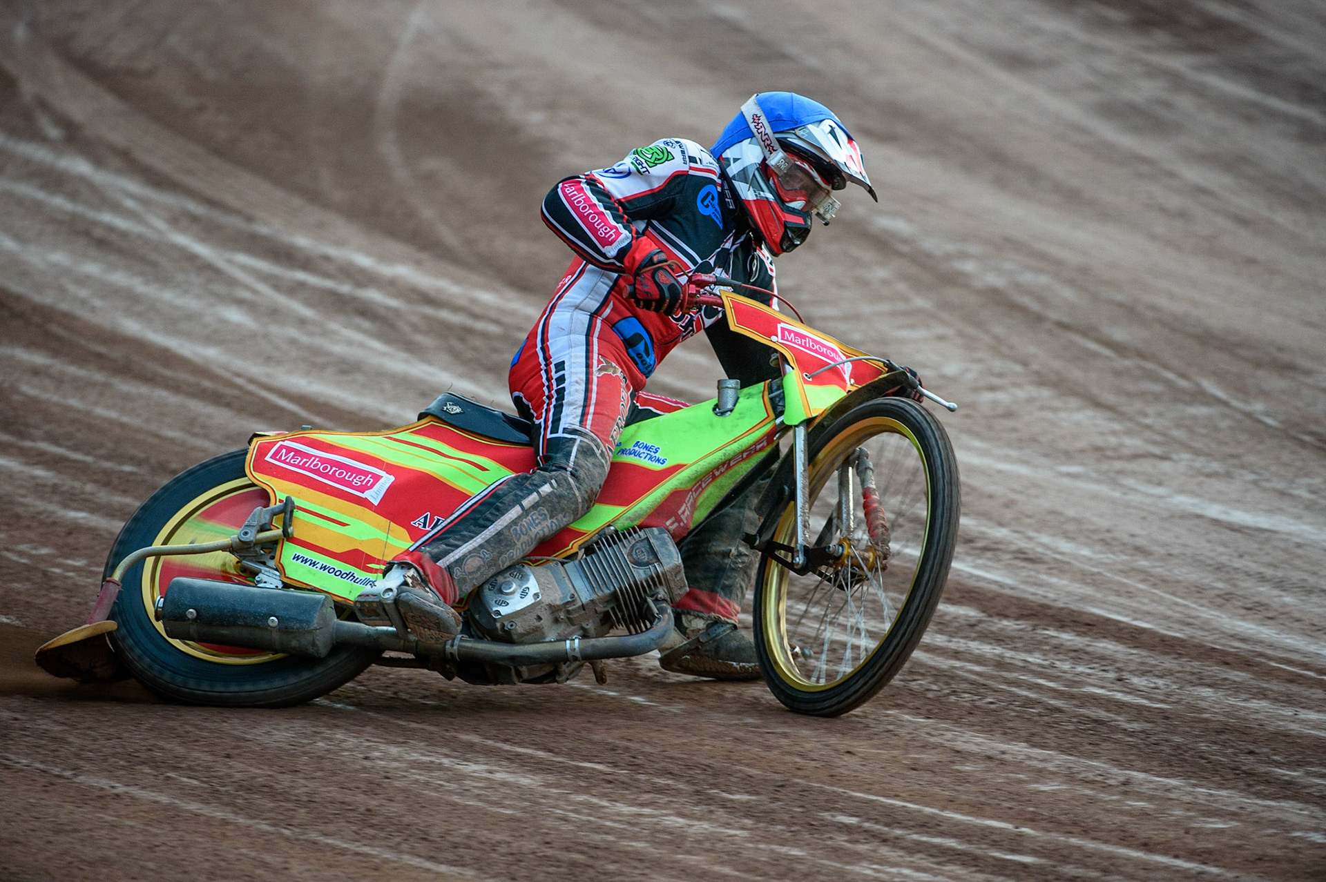 MANCHESTER, UK. JULY 29TH  Ben Woodhull  in action   during the National Development League match between Belle Vue Colts and Leicester Lion Cubs at the National Speedway Stadium, Manchester on Thursday 29th July 2021. (Credit: Ian Charles | MI News)