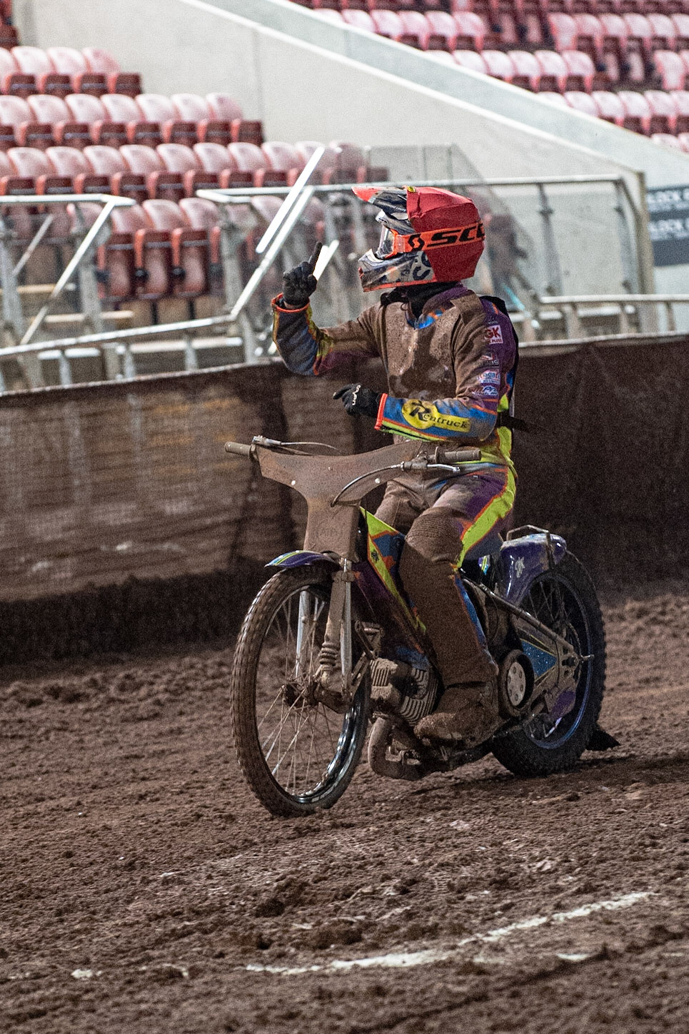 Photo: Ian CharlesRory Schlein  after his win in the British FinalSports Insure British Speedway Championship Final, National Speedway Stadium, Manchester Monday  28  September  2020