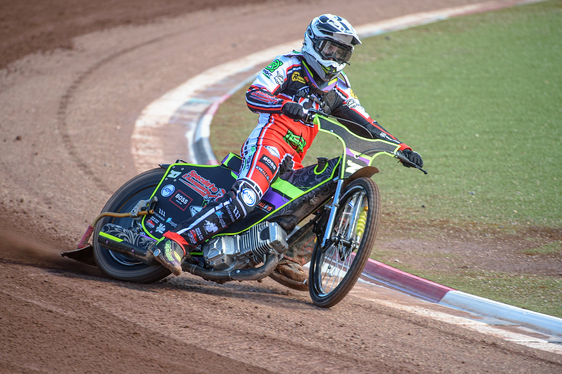 Photo: Ian CharlesTom Brennan In ActionDiscovery Networks Eurosport Speedway Season Launch, National Speedway Stadium, Manchester Wednesday  12  May  2021