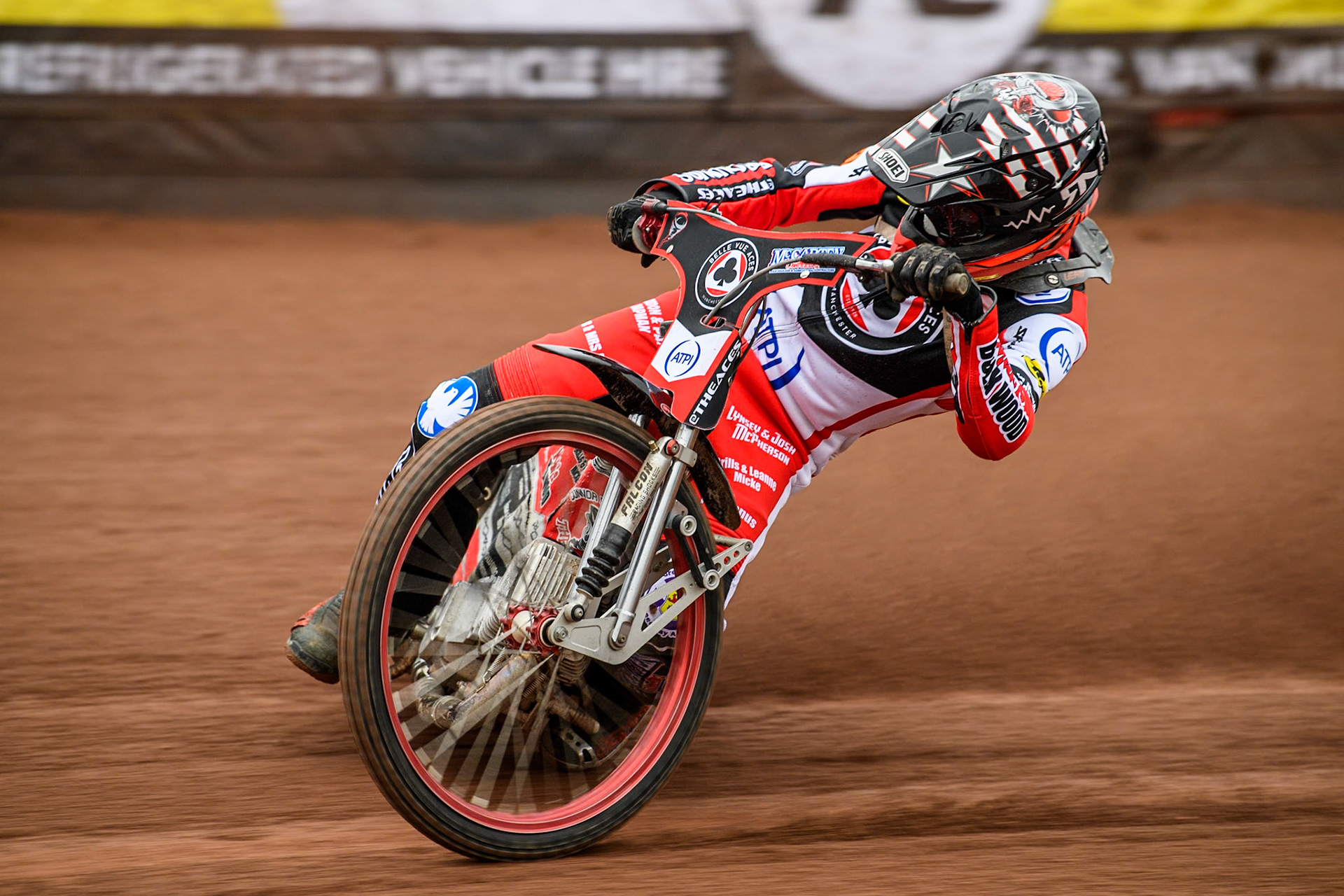Belle Vue Aces' rider Connor Bailey in action during the Belle Vue Aces Media Day at the National Speedway Stadium, Manchester on Monday 11th March 2024. (Photo: Ian Charles | MI News)