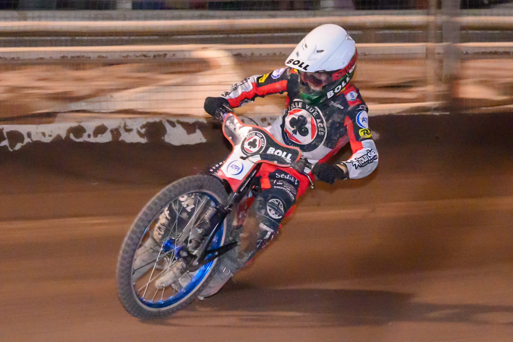 Brady Kurtz of Belle Vue Aces in action during the Rowe Motor Oil Premiership match between Sheffield Tigers and Belle Vue Aces at Owlerton Stadium, Sheffield on Monday 31st August 2026. (Photo: Ian Charles | MI News)