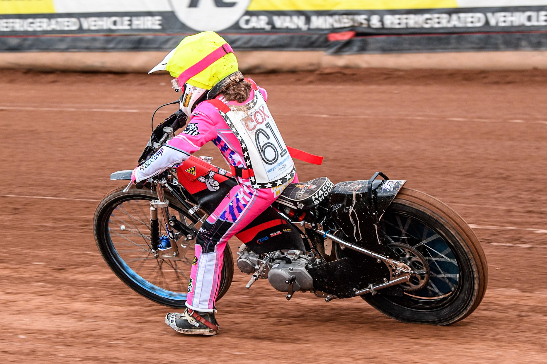 Jessica Cox (125cc)  in action during the British Youth 500cc Championships at the National Speedway Stadium, Manchester on Friday 2nd August 2024. (Photo: Ian Charles | MI News)
