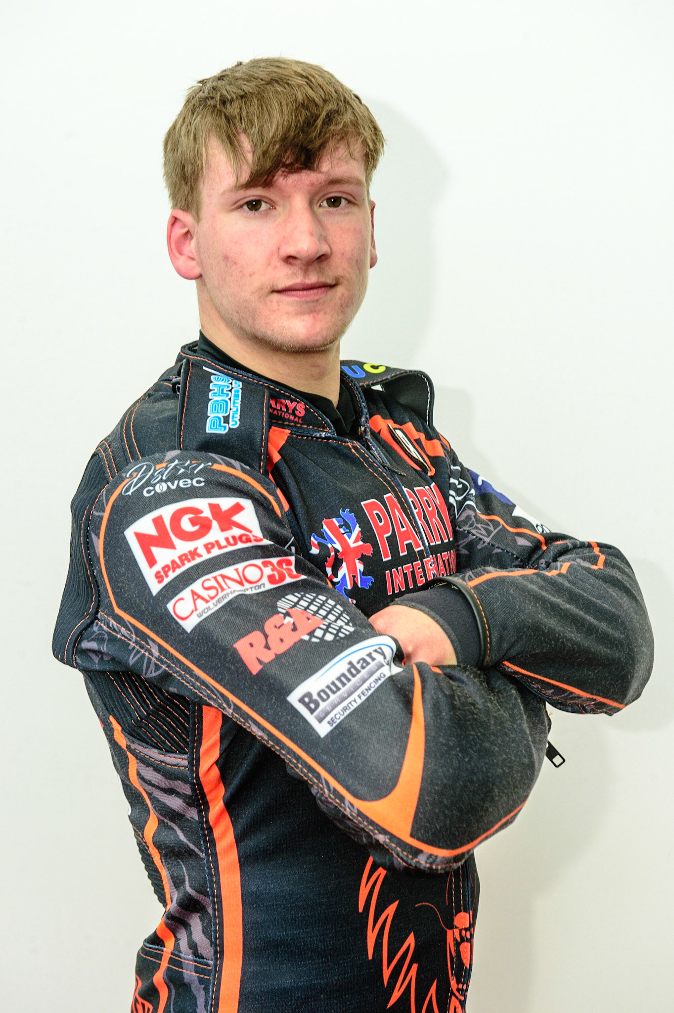 MANCHESTER, UK. APRIL 12TH: Joe Thompson, Wolverhampton Wolves Number 8 at the Discovery Networks Eurosport Speedway Season Launch at the National Speedway Stadium, Manchester on Tuesday 12th April 2022 (Credit: Ian Charles | MI News)