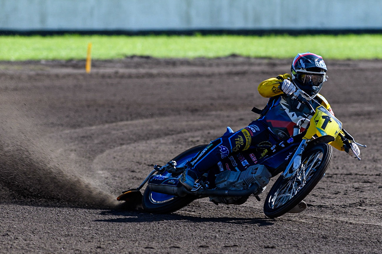 Josef Franc  (Czechia) practices  during the FIM Long Track Of Nations event at the Speed Centre Roden on Sunday 24th September 2023. (Photo: Ian Charles | MI News)