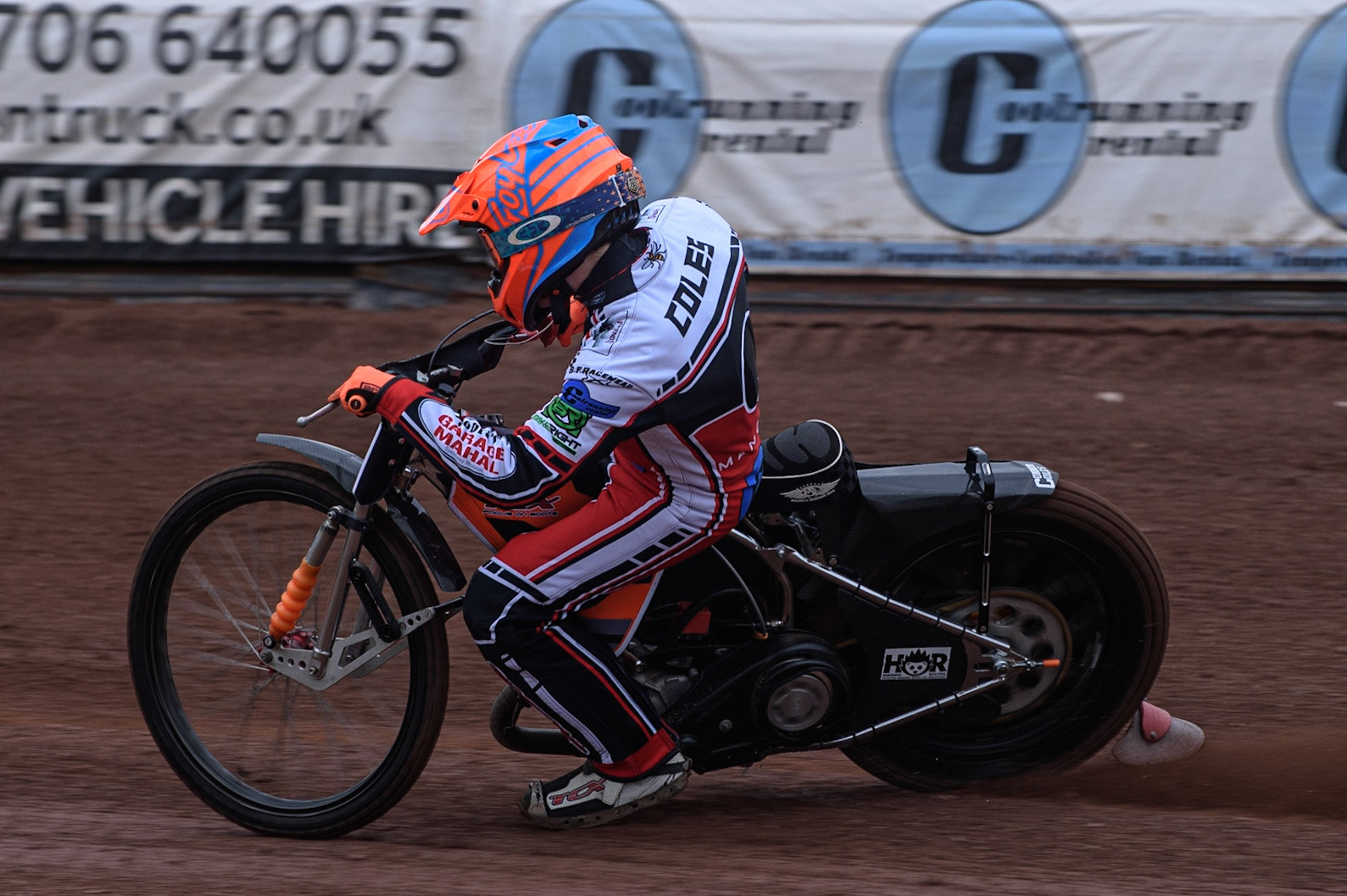 Photo: Ian CharlesConnor Coles in actionBelle Vue Press &amp; Practice Day, National Speedway Stadium, Manchester Thursday  13  May  2021
