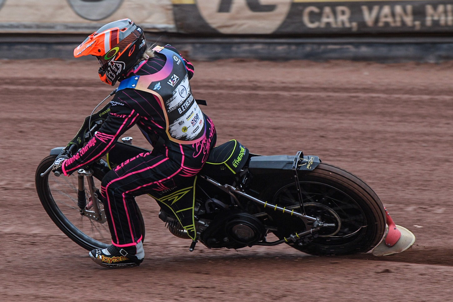 Bree Etheridge on track during the FIM Women's  Speedway Academy at the National Speedway Stadium, Manchester on Friday 4th August 2023. (Photo: Ian Charles | MI News)