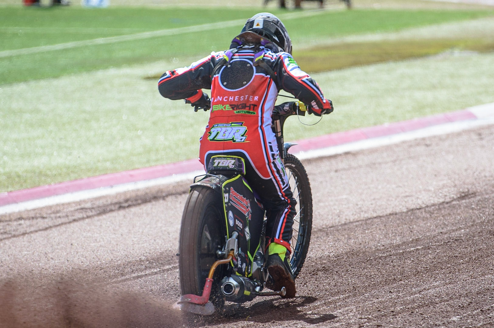 Photo: Ian CharlesTom Brennan In ActionDiscovery Networks Eurosport Speedway Season Launch, National Speedway Stadium, Manchester Wednesday  12  May  2021 In ActionDiscovery Networks Eurosport Speedway Season Launch, National Speedway Stadium, Manchester Wednesday  12  May  2021