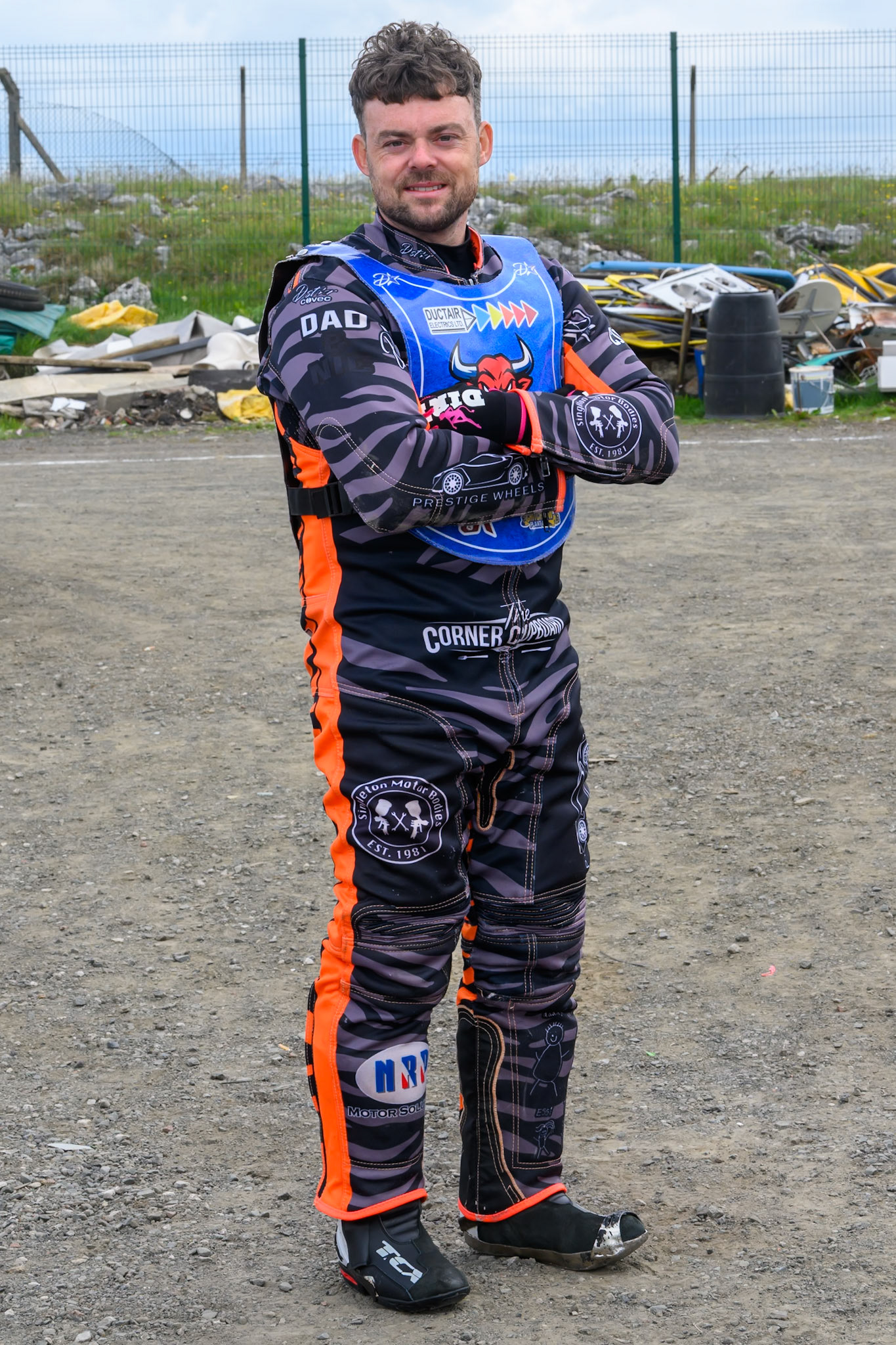 Jack Roberts of Buxton Bulls during the WSRA National Development League match between Buxton Bulls and Edinburgh Monarchs Academy at Hi-Edge Speedway, Buxton on Sunday 14th June 2026. (Photo: Ian Charles | MI News)