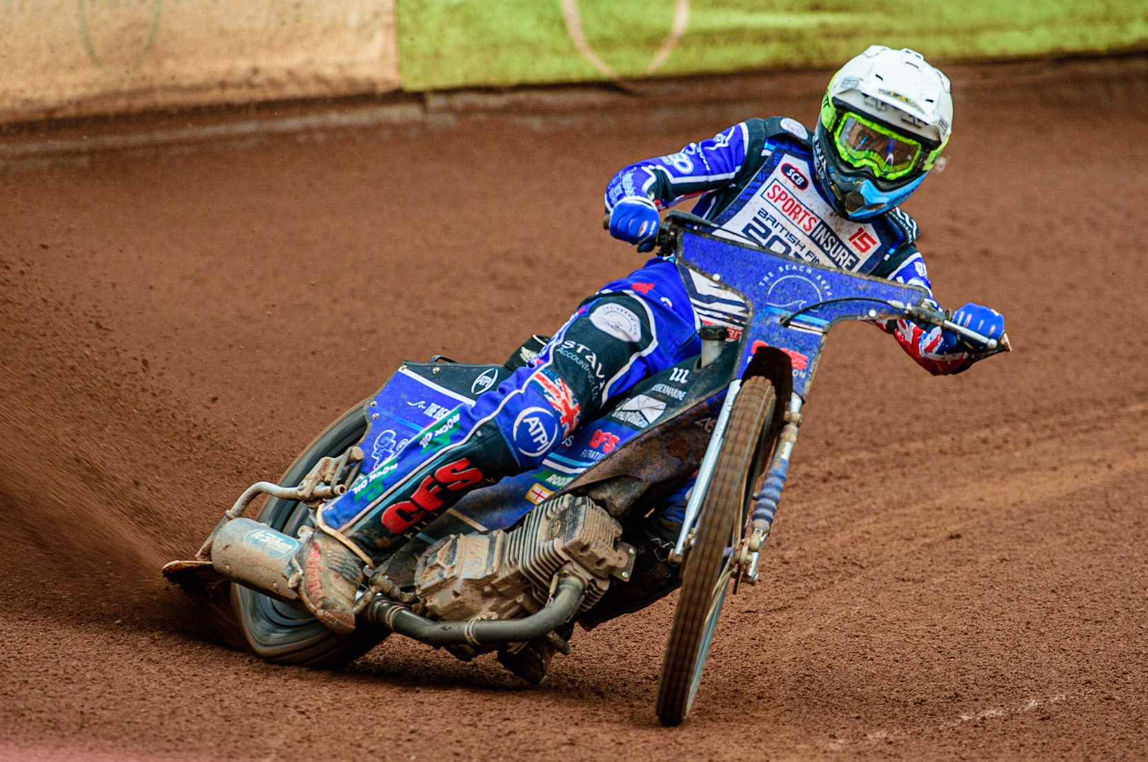 Adam Ellis  in action  during the Sports Insure British Speedway Final, at the National Speedway Stadium, Manchester, on Sunday 18th September 2022. (Credit: Ian Charles | MI News )