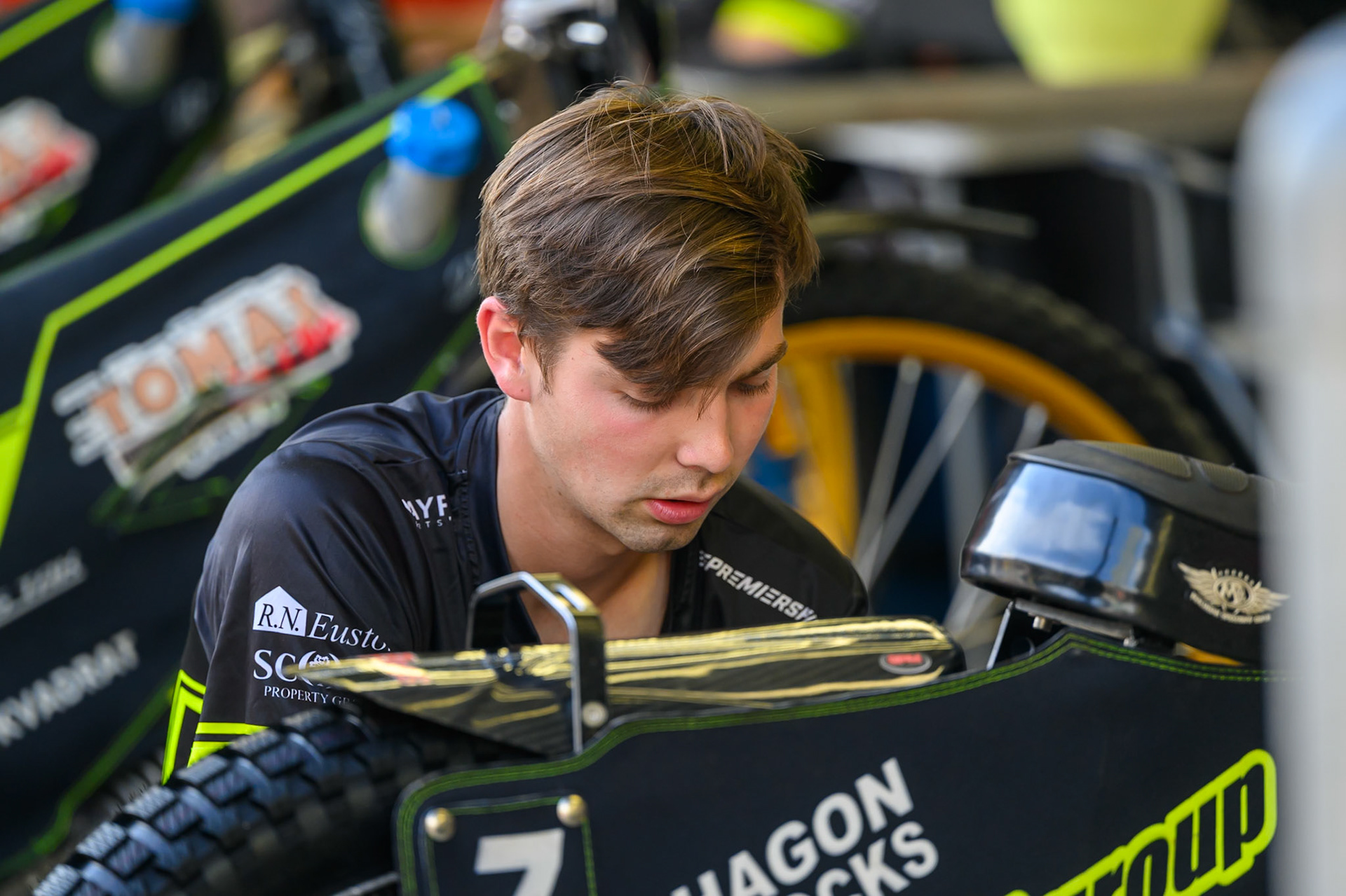 Jason Edwards of Ipswich Witches during the Rowe Motor Oil Premiership match between Belle Vue Aces and Ipswich Witches at the National Speedway Stadium, Manchester on Saturday 20th June 2026. (Photo: Ian Charles | MI News)