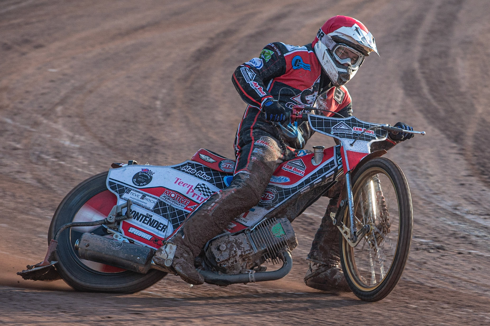 Photo: Ian Charles

Danny Phillips  in action 

Belle Vue Colts v Plymouth Gladiators National League, Belle Vue National Speedway Stadium, Manchester, Thursday 23  May  2019