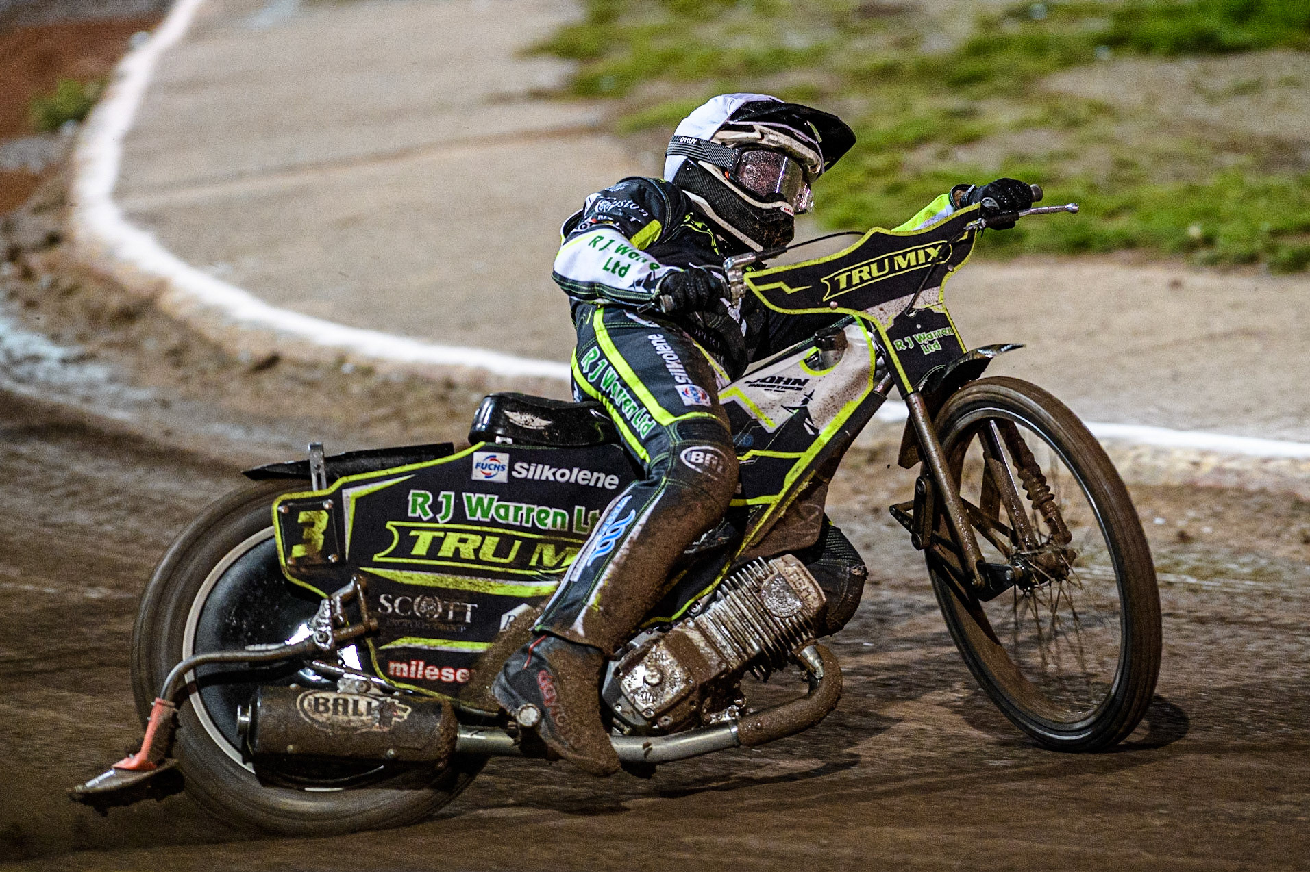 Danny King in action for Ipswich Tru-Plant Witches during the Sports Insure Premiership Grand Final Second Leg match between Sheffield Tigers and Ipswich Witches at Owlerton Stadium, Sheffield on Thursday 5th October 2023. (Photo: Ian Charles | MI News)