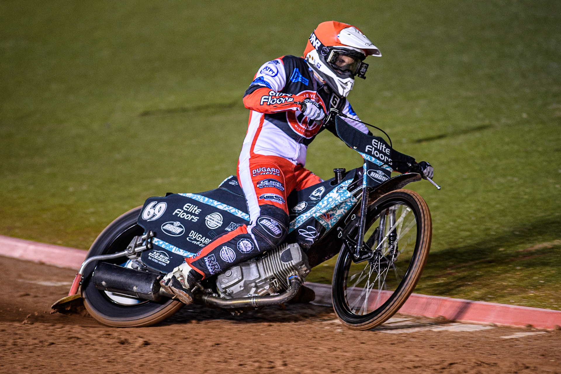 Belle Vue Colts' Chad Wirtzfeld in action during the WSRA National Development League match between Belle Vue Colts and Sheffield Tiger Cubs at the National Speedway Stadium, Manchester on Monday 7th October 2024. (Photo: Ian Charles | MI News)