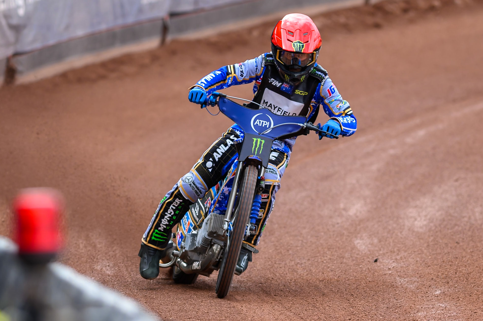 Jack Holder (25) of Australia during practice for the ATPI  FIM Speedway GP of Manchester at the National Speedway Stadium, Manchester on Friday 5th June 2026. (Photo: Ian Charles | MI News)