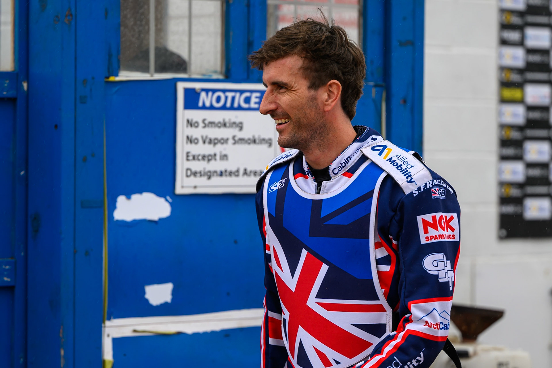 Adam Ellis of Great Britain during the Speedway GP Qualifying Round 3 at Allied Ashfield Stadium, Glasgow on Saturday 30th May 2026. (Photo: Ian Charles | MI News)