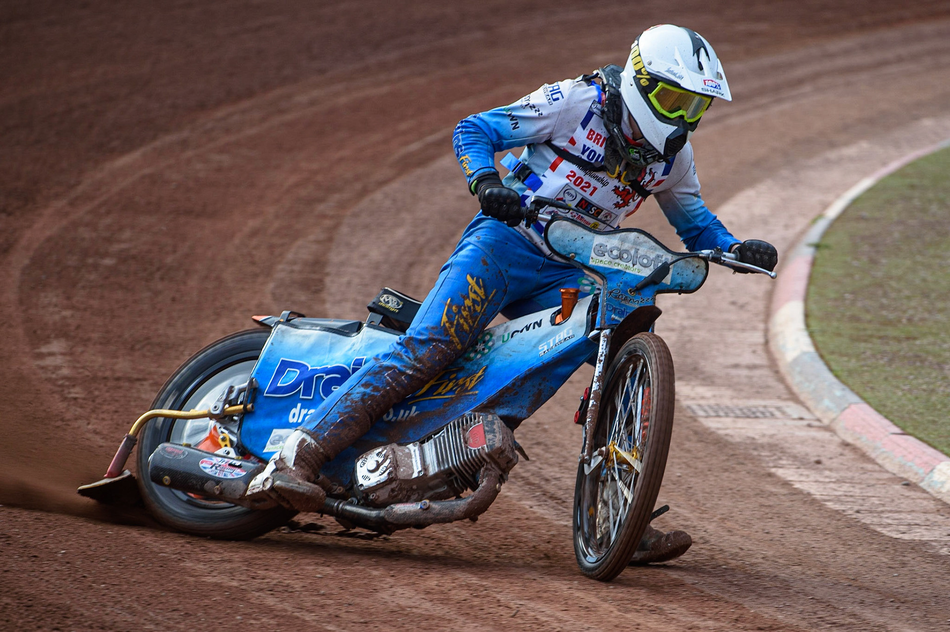 MANCHESTER, UK. MAY 28TH   Callum Gill in action  during the British Junior Championship at the National Speedway Stadium, Manchester on Friday 28th May 2021. (Credit: Ian Charles | MI News)