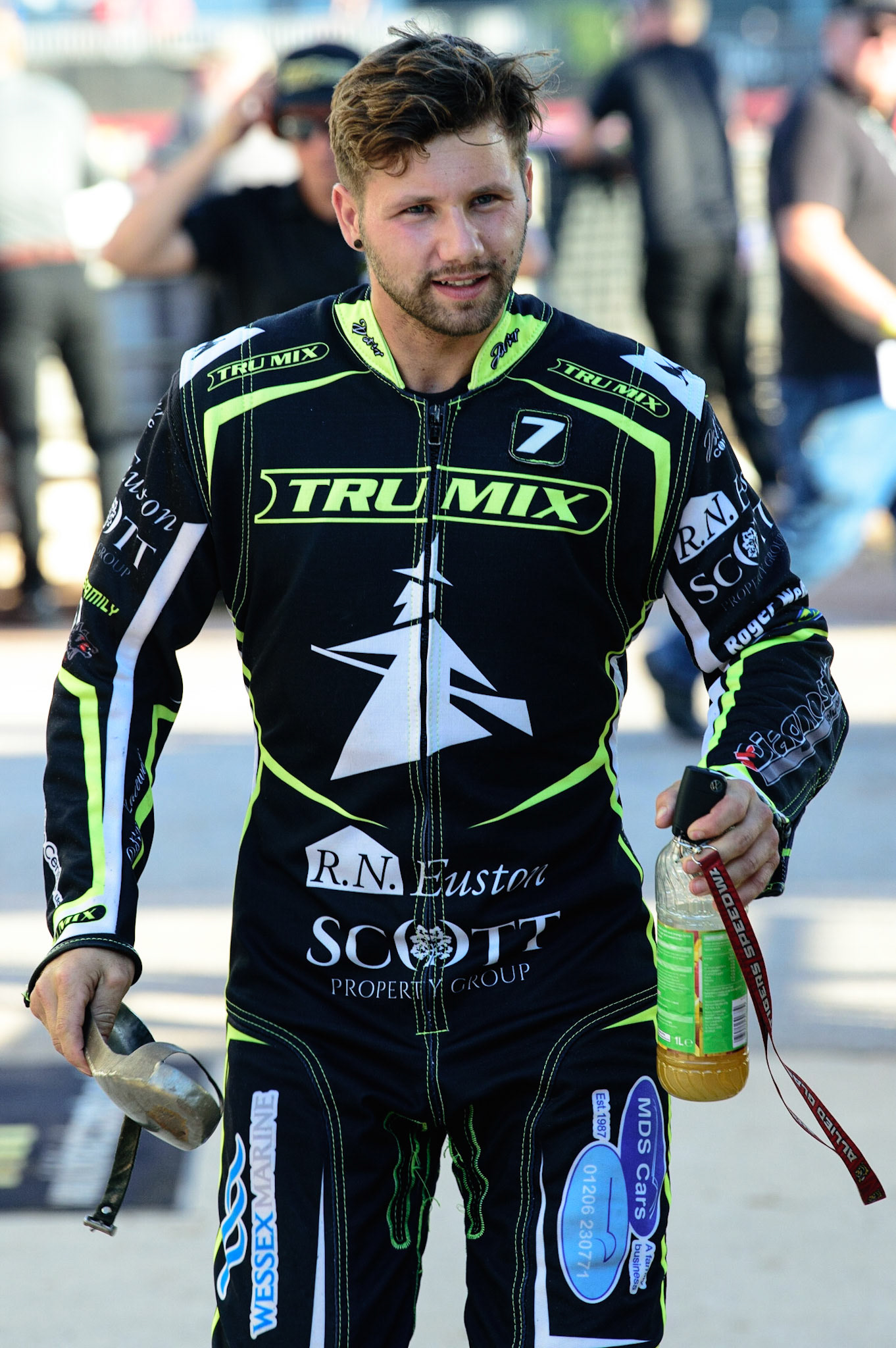 Danyon Hume  - Ipswich TruMix Witches  during the SGB Premiership match between Belle Vue Aces and Ipswich Witches at the National Speedway Stadium, Manchester on Monday 8th August 2022. (Credit: Ian Charles | MI News)