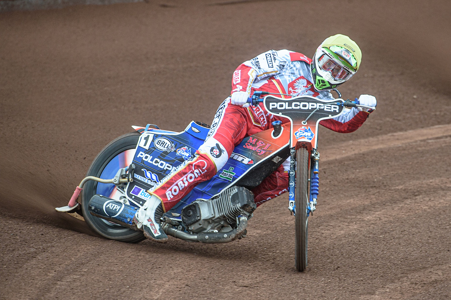 GLASGOW, UK. JUNE 19TH.  Tobiasz Musielak (Poland) in action  during the FIM Speedway Grand Prix Qualifying Round at the Peugeot Ashfield Stadium, Glasgow on Saturday 19th June 2021. (Credit: Ian Charles | MI News)